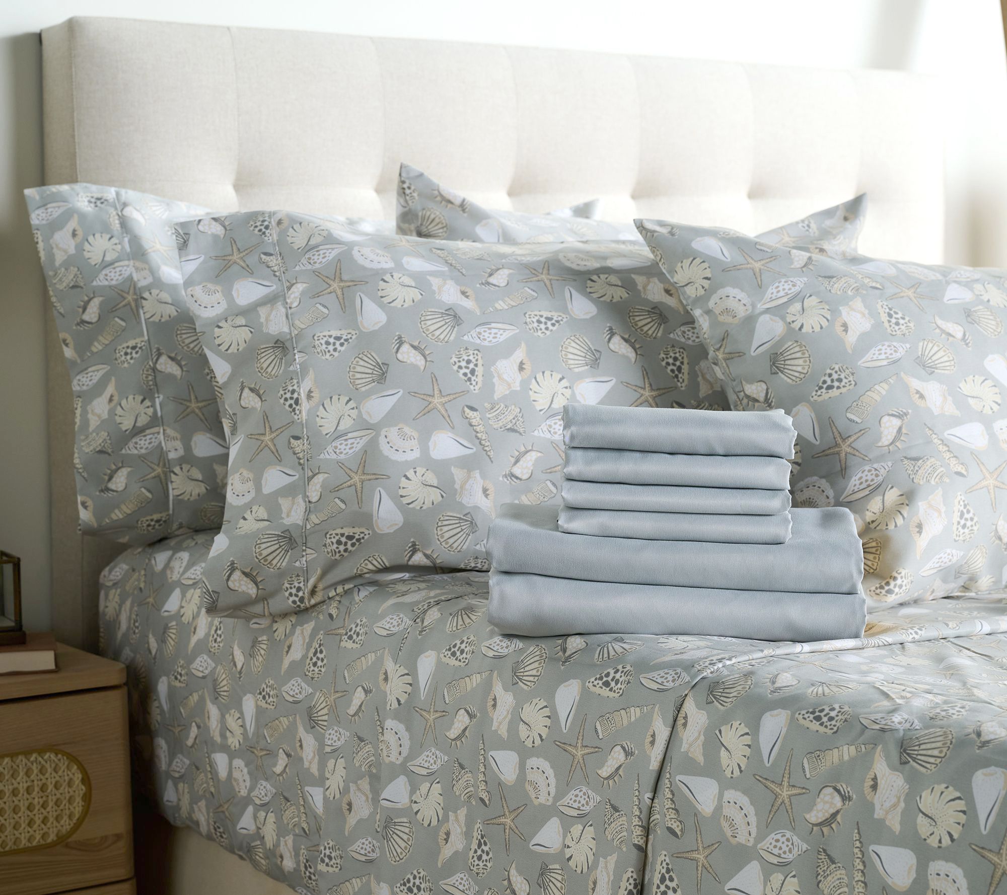 "As Is" Home Reflections 2pk Double Brushed Sheet Sets w/ Extra Cases