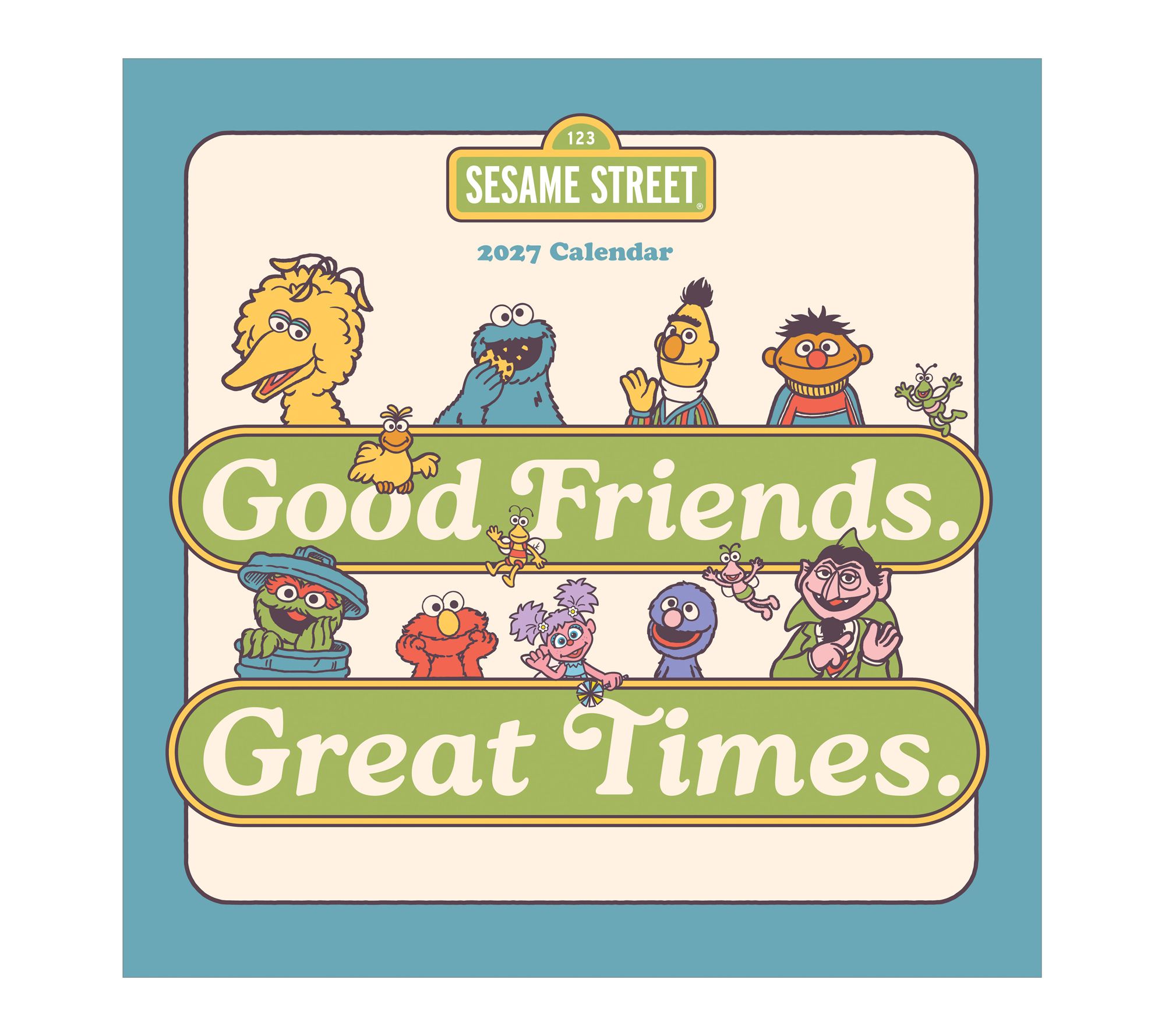 TF Publishing 2027 Sesame Street Wall Calendar