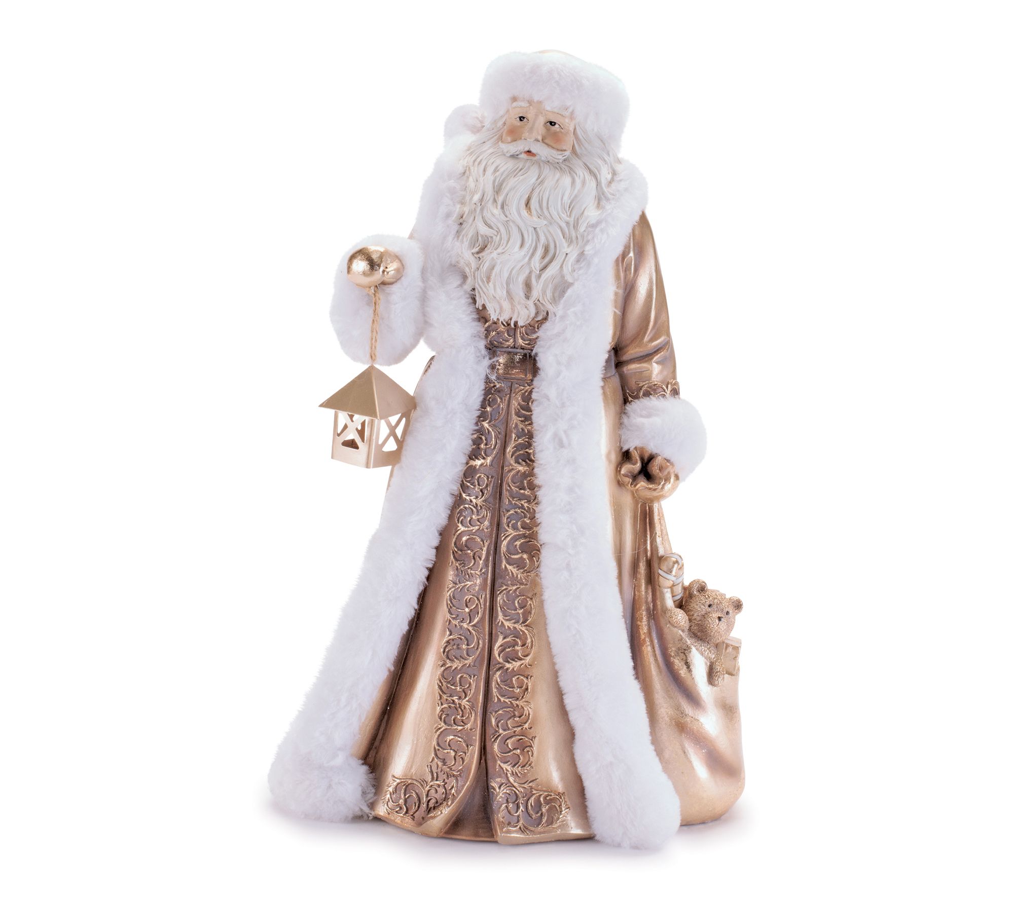 Melrose Ornate Santa with Lantern 15"H