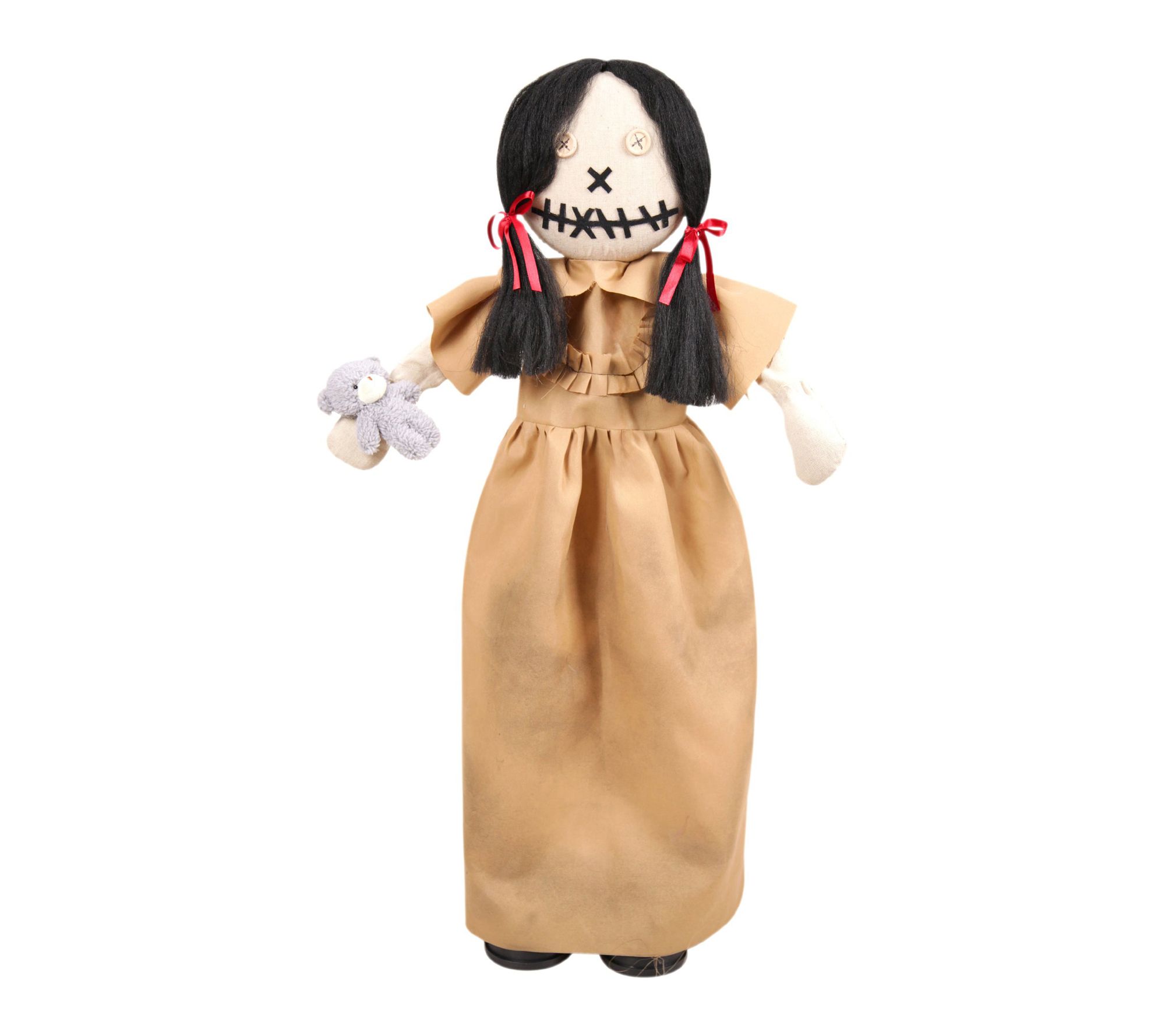 Haunted Hill Farm 2.9-Ft. Standing Creepy Doll Animatronic