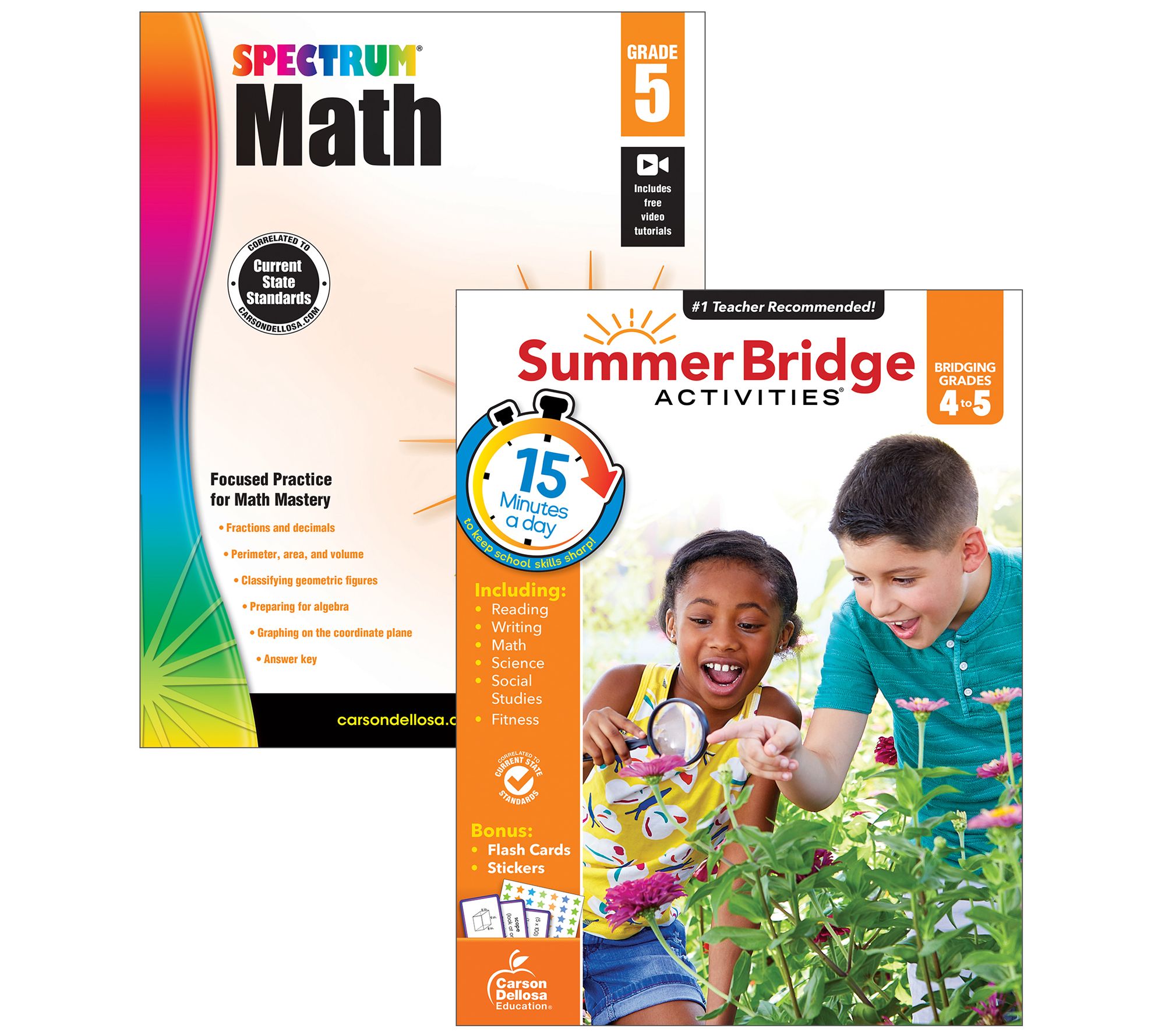 Carson Dellosa Education Math Workbook 2-Pack Grade 4-5 - QVC.com
