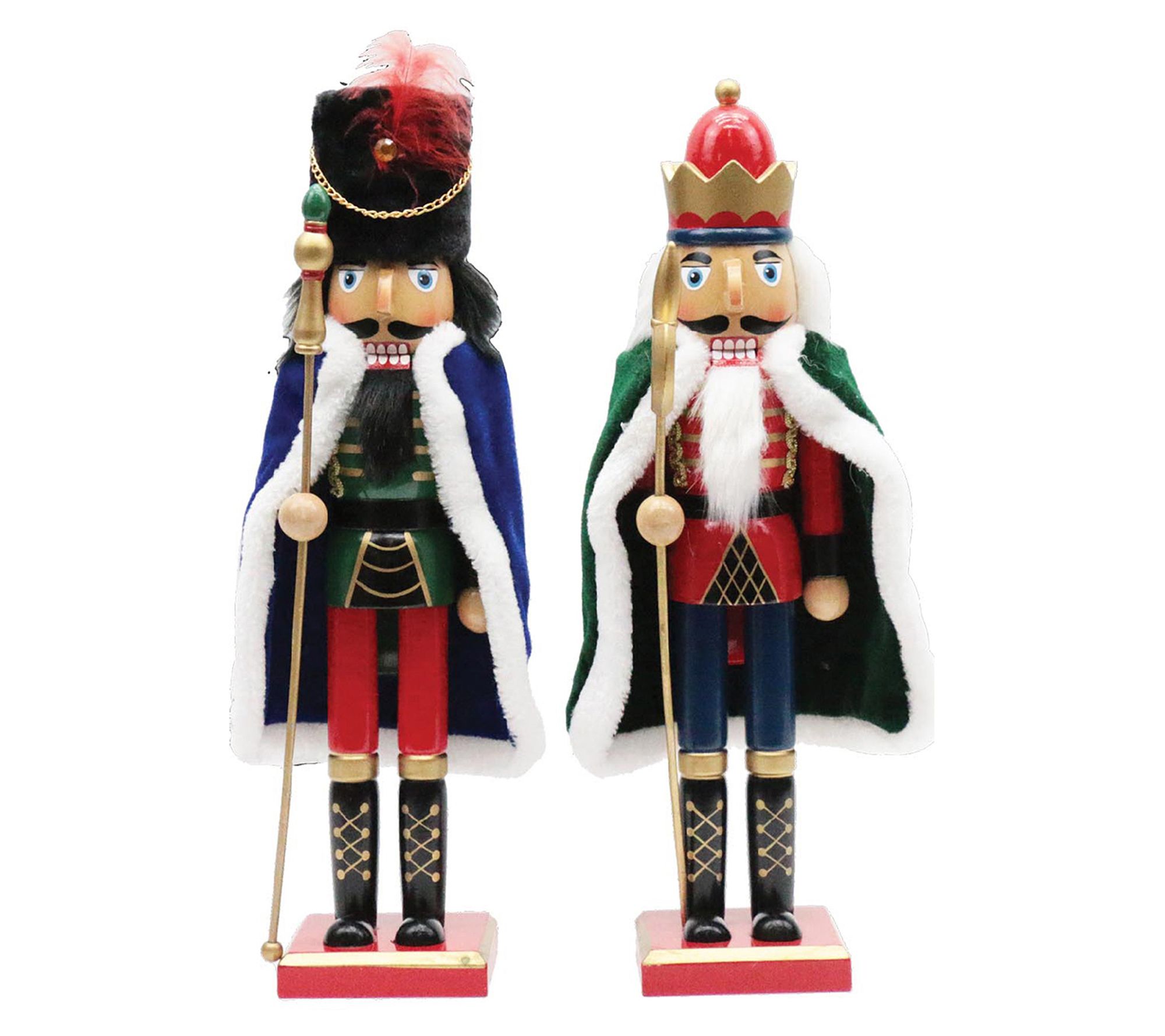 SW Velvet coated nutcrackers (set of 2)