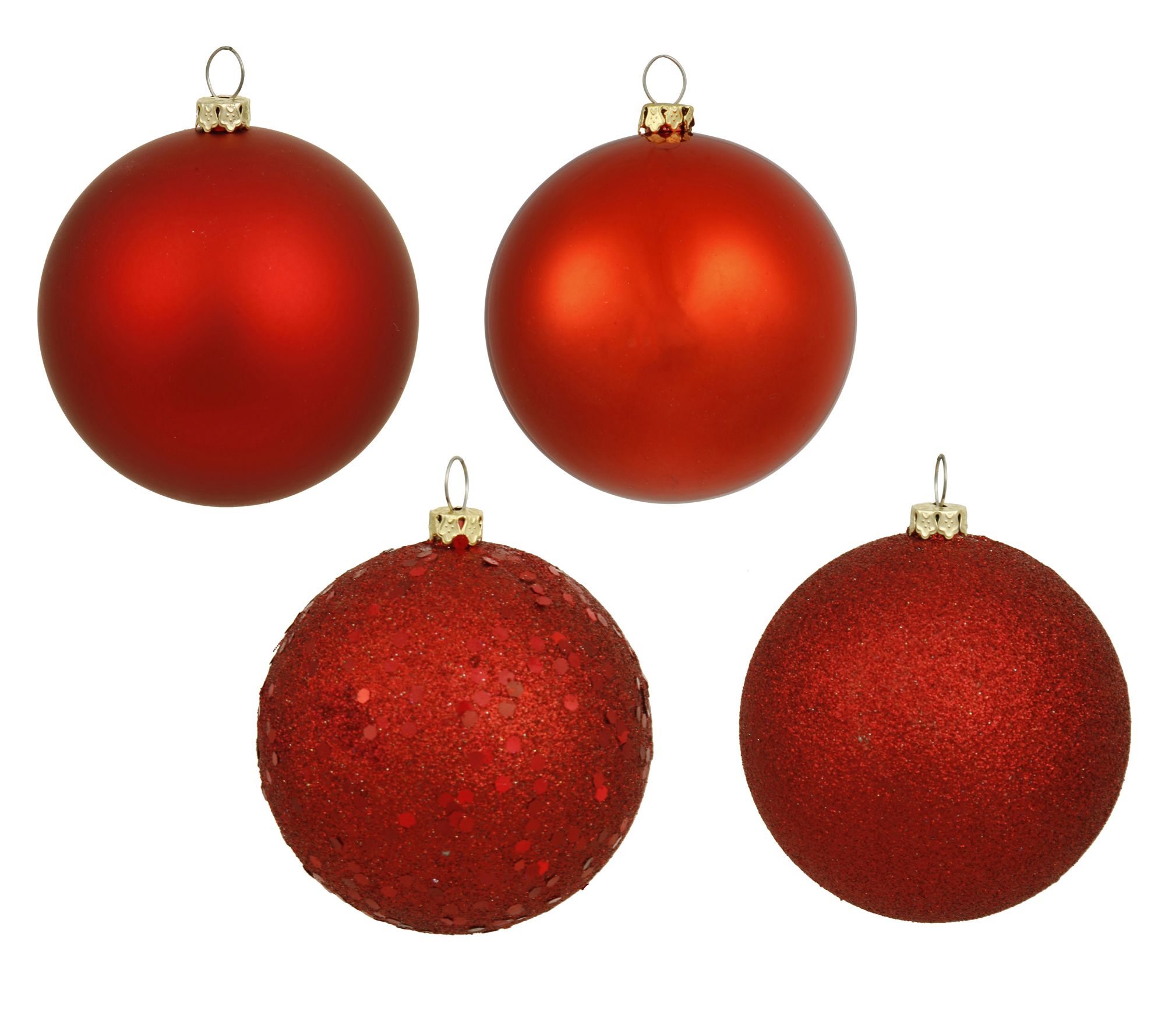 Vickerman 10 in. Shiny Ball Ornament Red