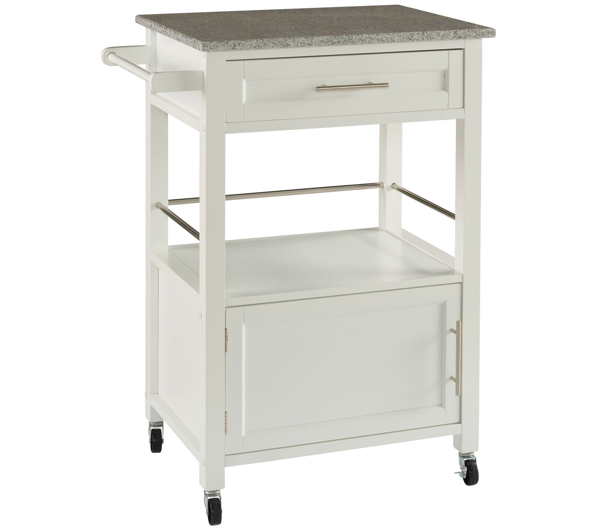 Linon Home Mica Kitchen Cart with Granite Top