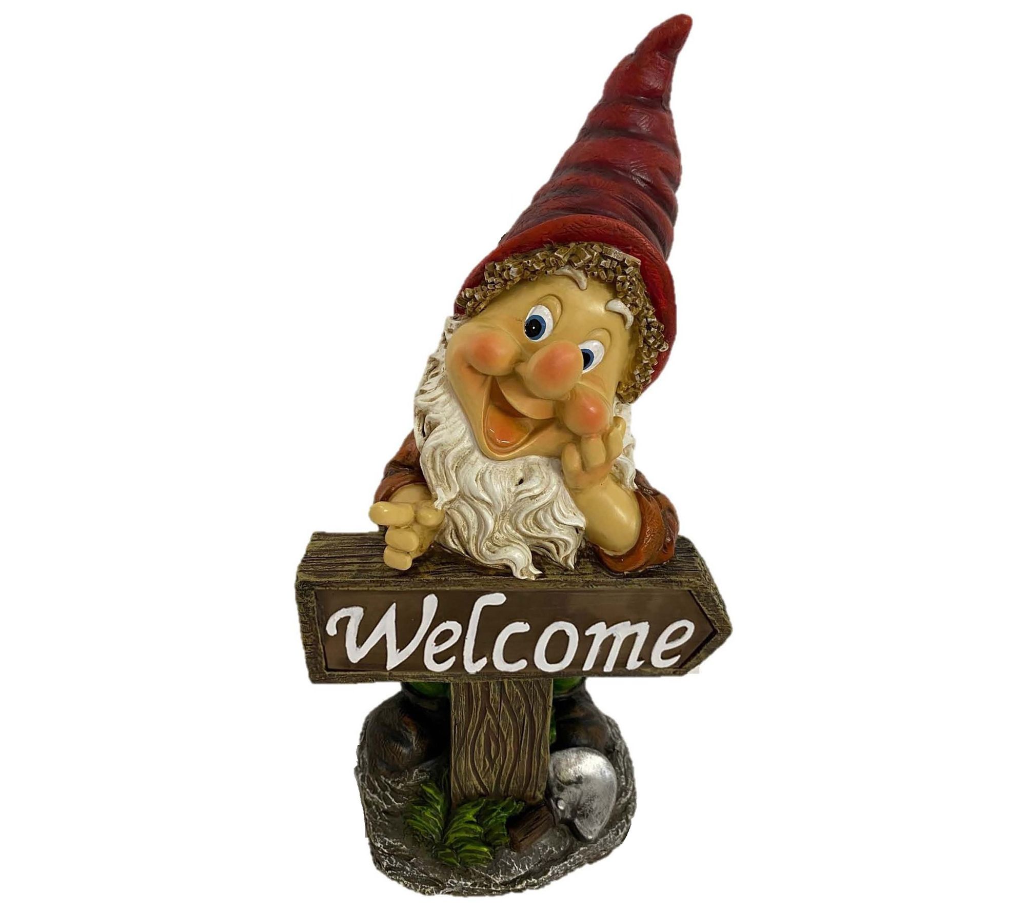 SWI Garden 13" Solar Welcome Gnome