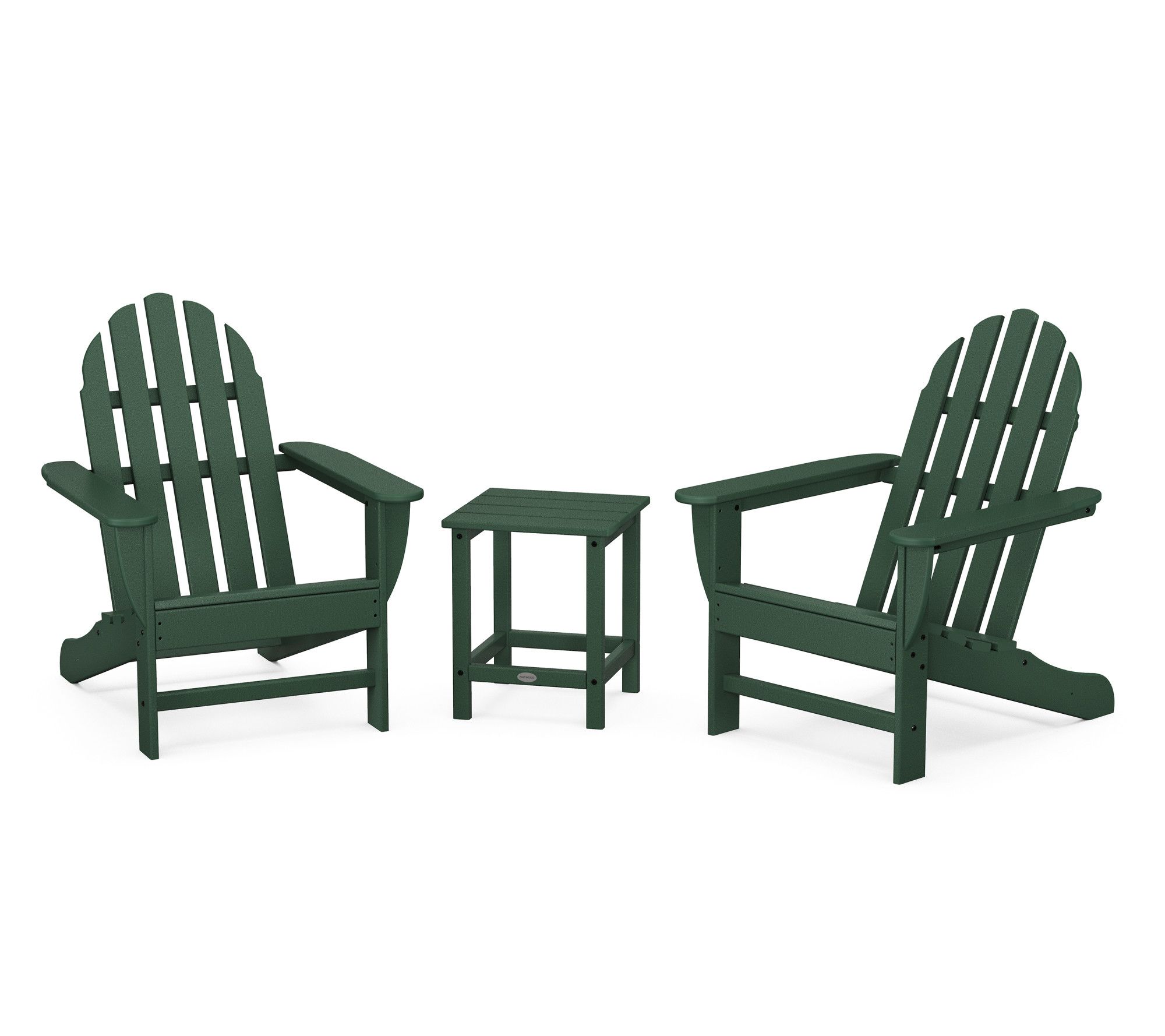 Polywood Classic Folding Adirondack 3-Piece Set18" Side Table