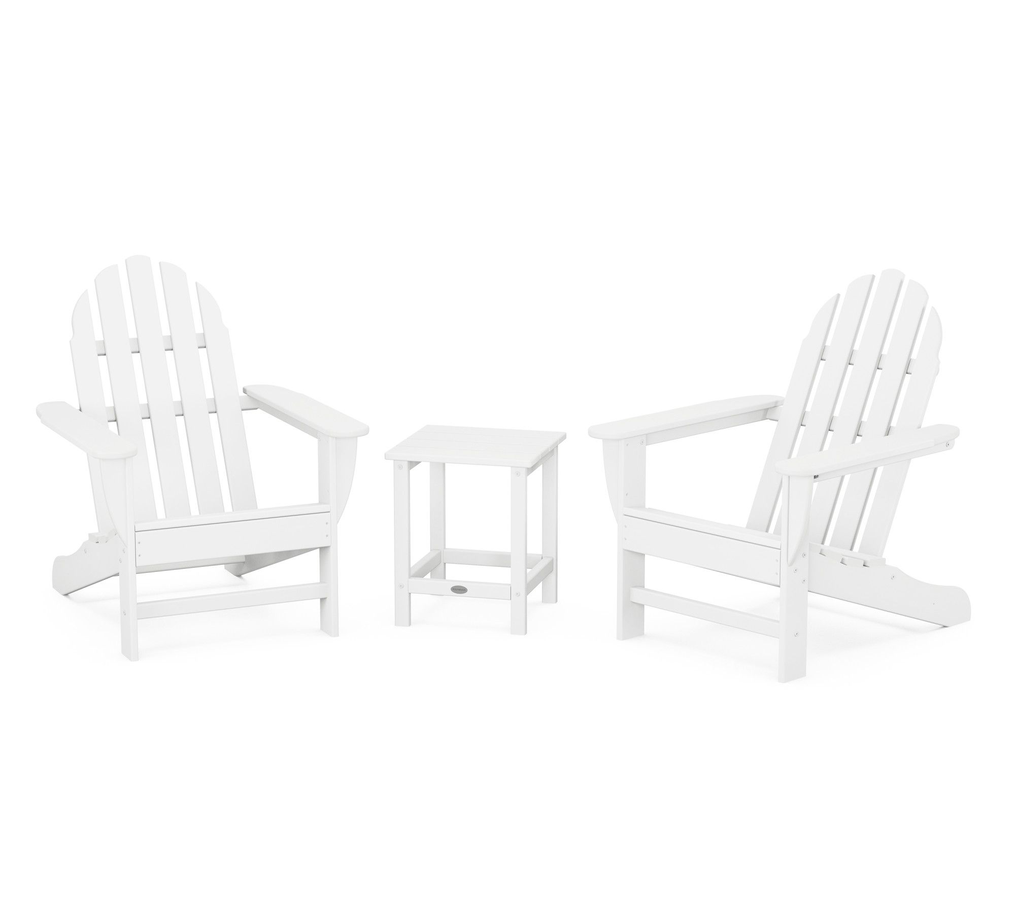 Polywood Classic Folding Adirondack 3-Piece Set18" Side Table
