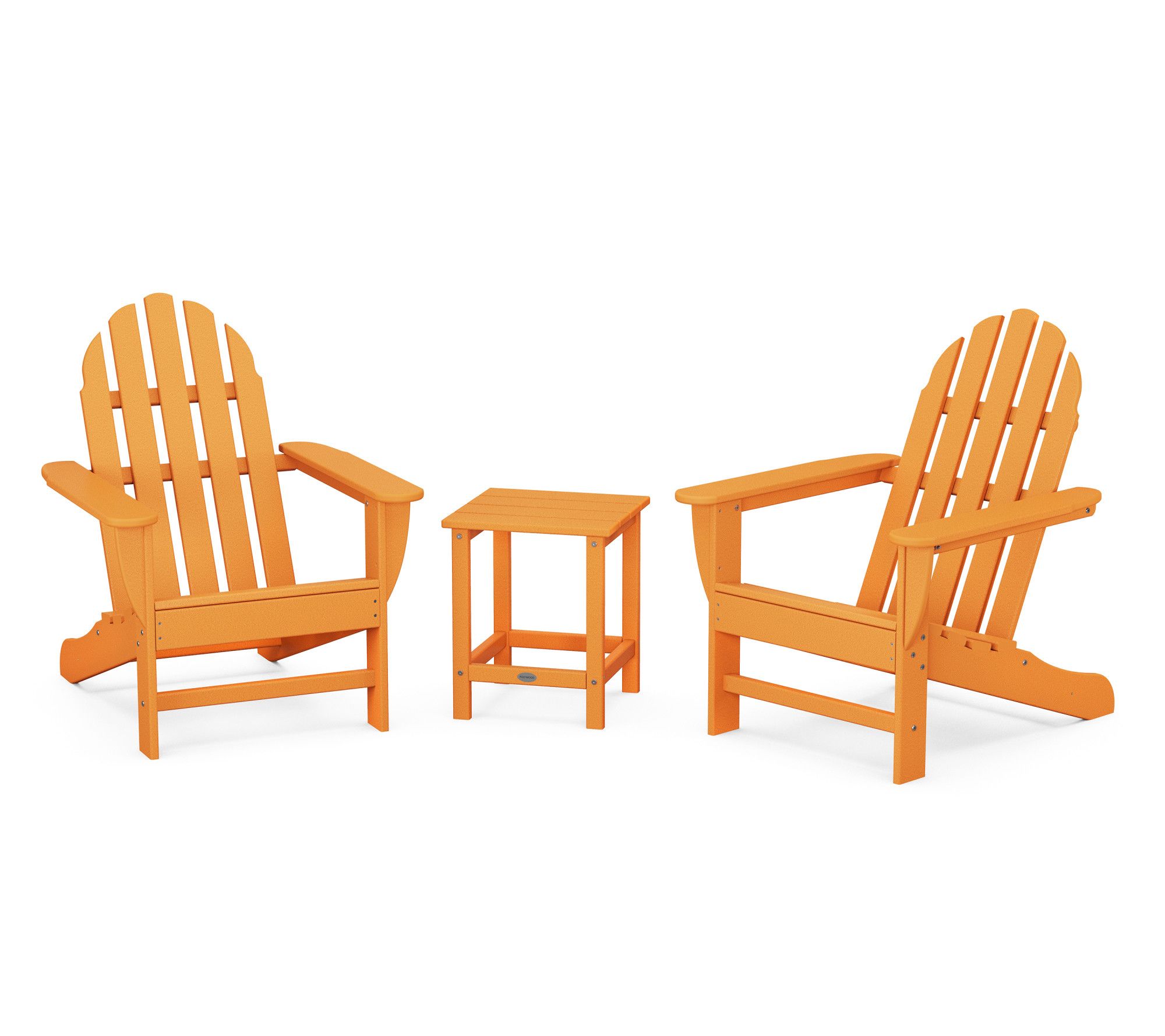 Polywood Classic Folding Adirondack 3-Piece Set18" Side Table