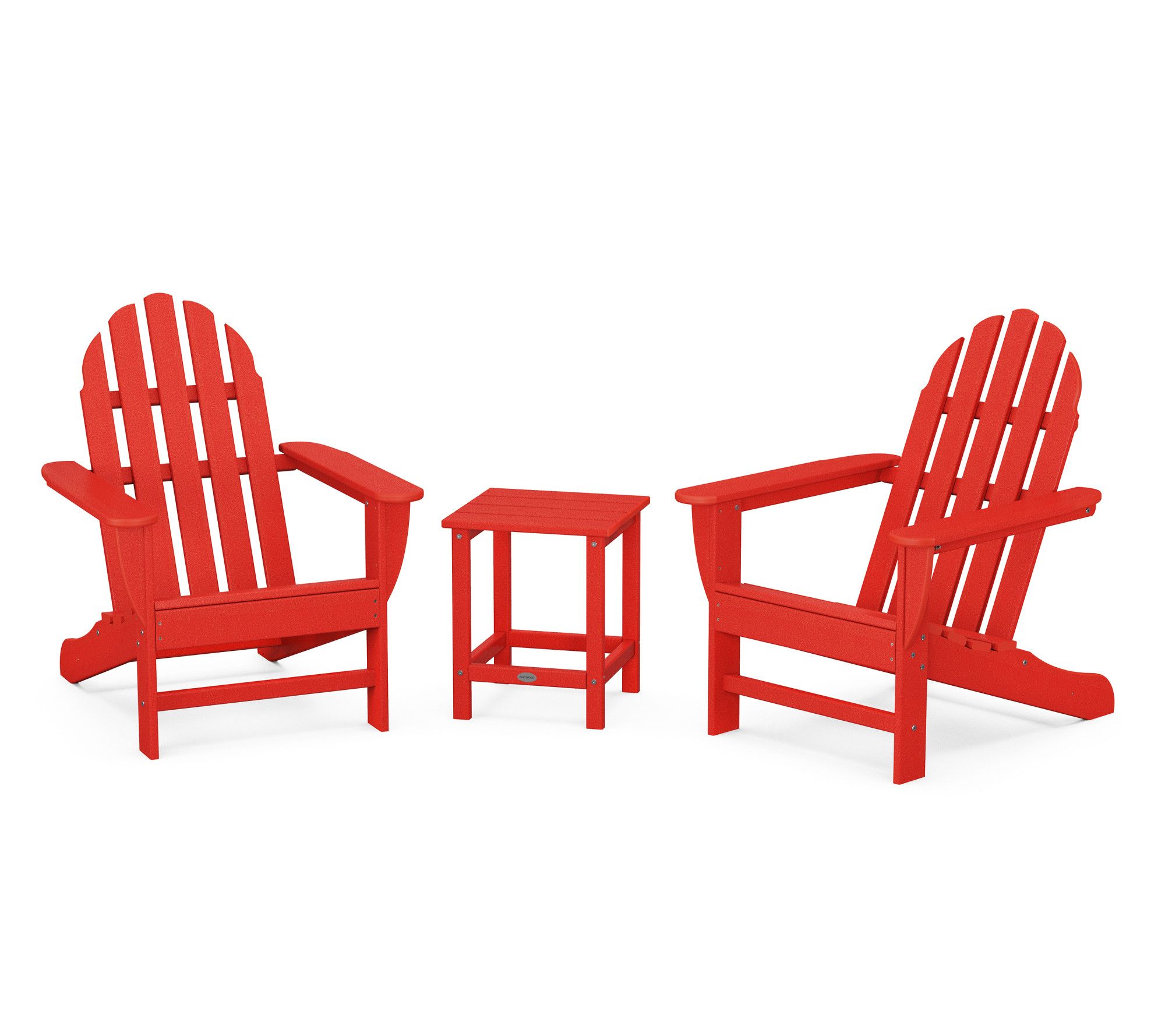 Polywood Classic Folding Adirondack 3-Piece Set18" Side Table