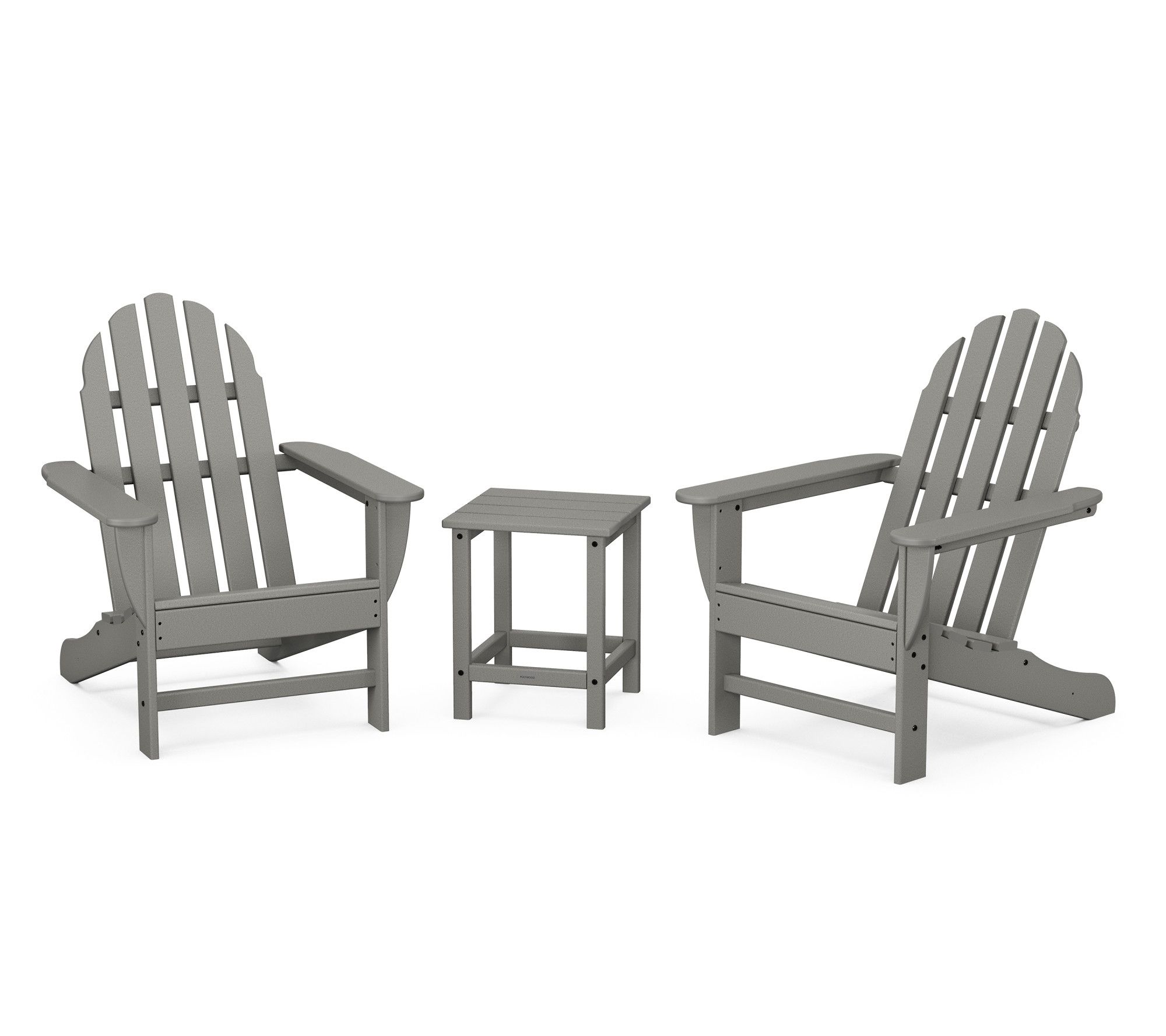 Polywood Classic Folding Adirondack 3-Piece Set18" Side Table