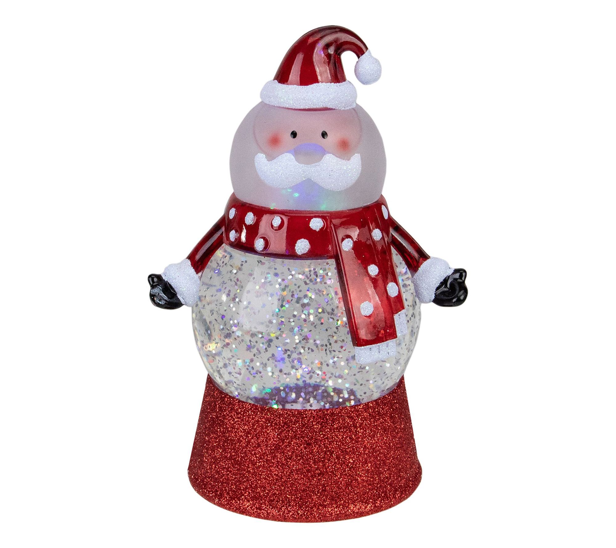 Northlight 7.25 Santa Claus Swirling Glitter Water Globe Decor