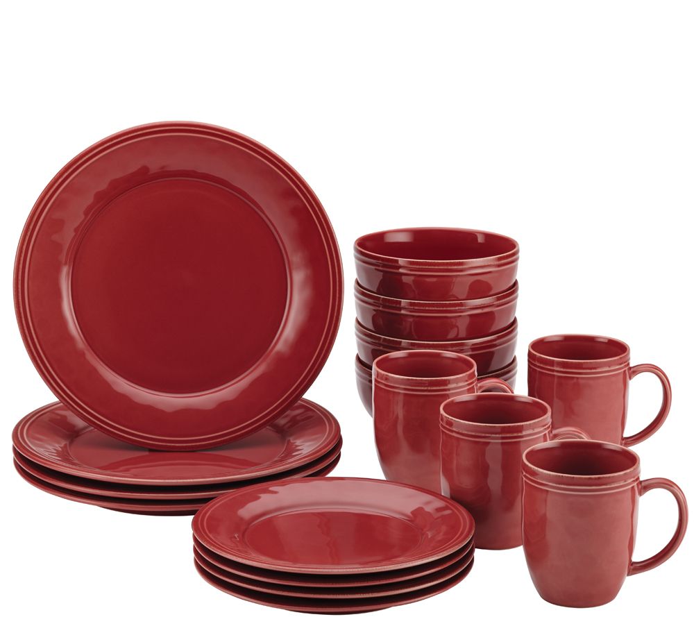 Rachael Ray Cucina 16-Piece Stoneware Dinnerware Set