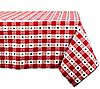 Design Imports Star Check Woven Tablecloth 60"x 84"