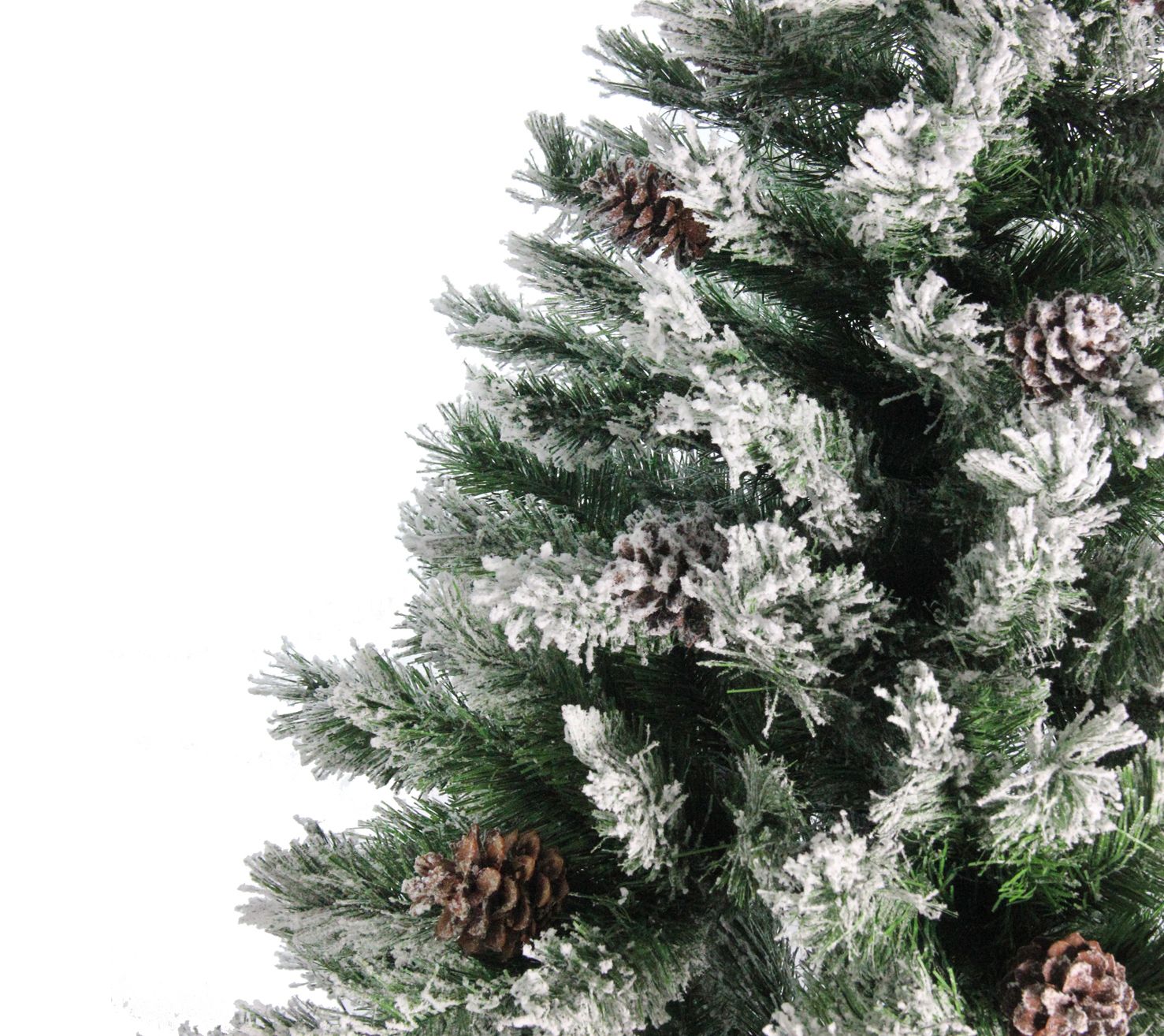 Northlight Flocked Angel Pine Artificial Christmas Tree - QVC.com