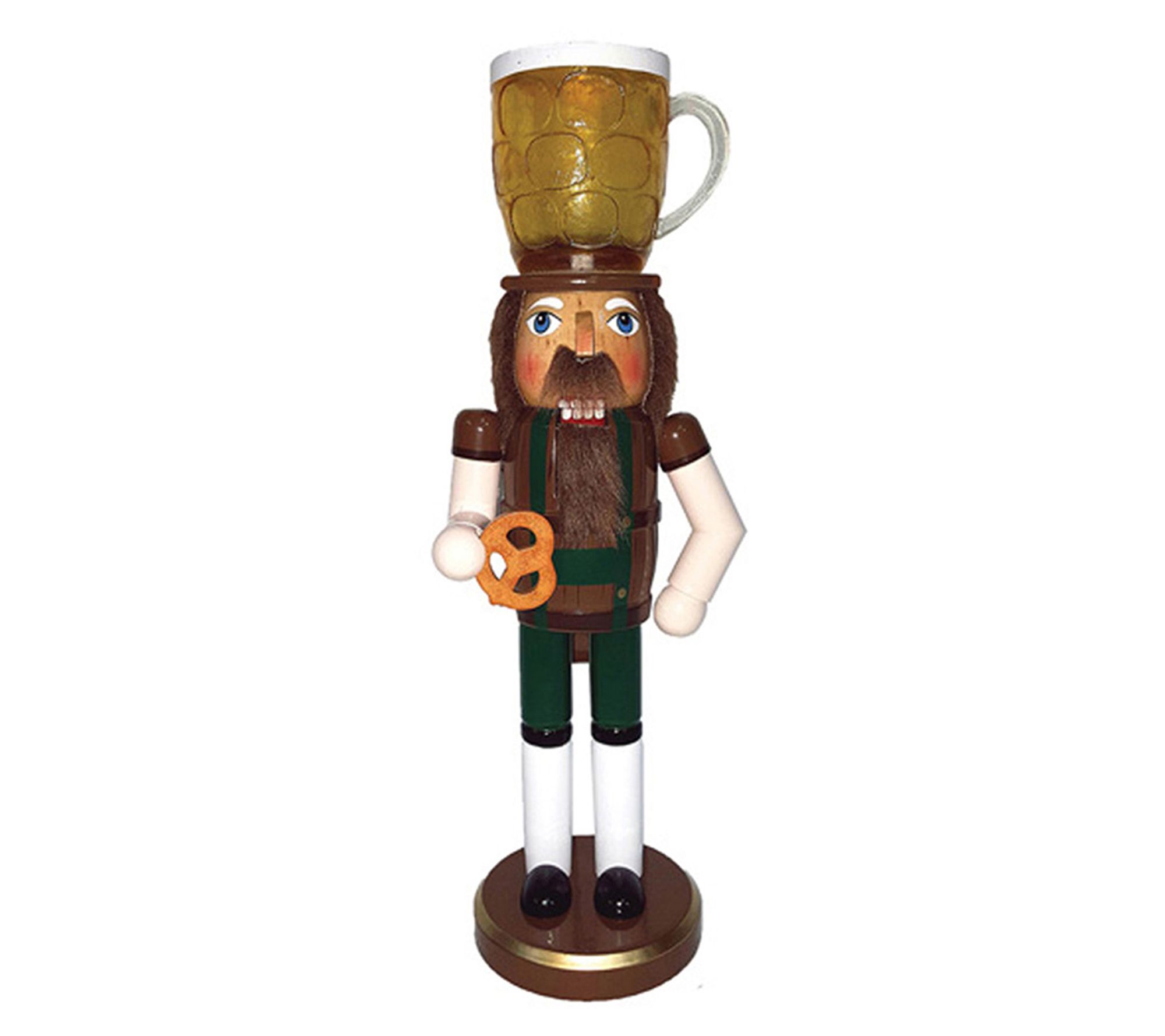 14" Beer & Pretzel Nutcracker by Santa's Workshop