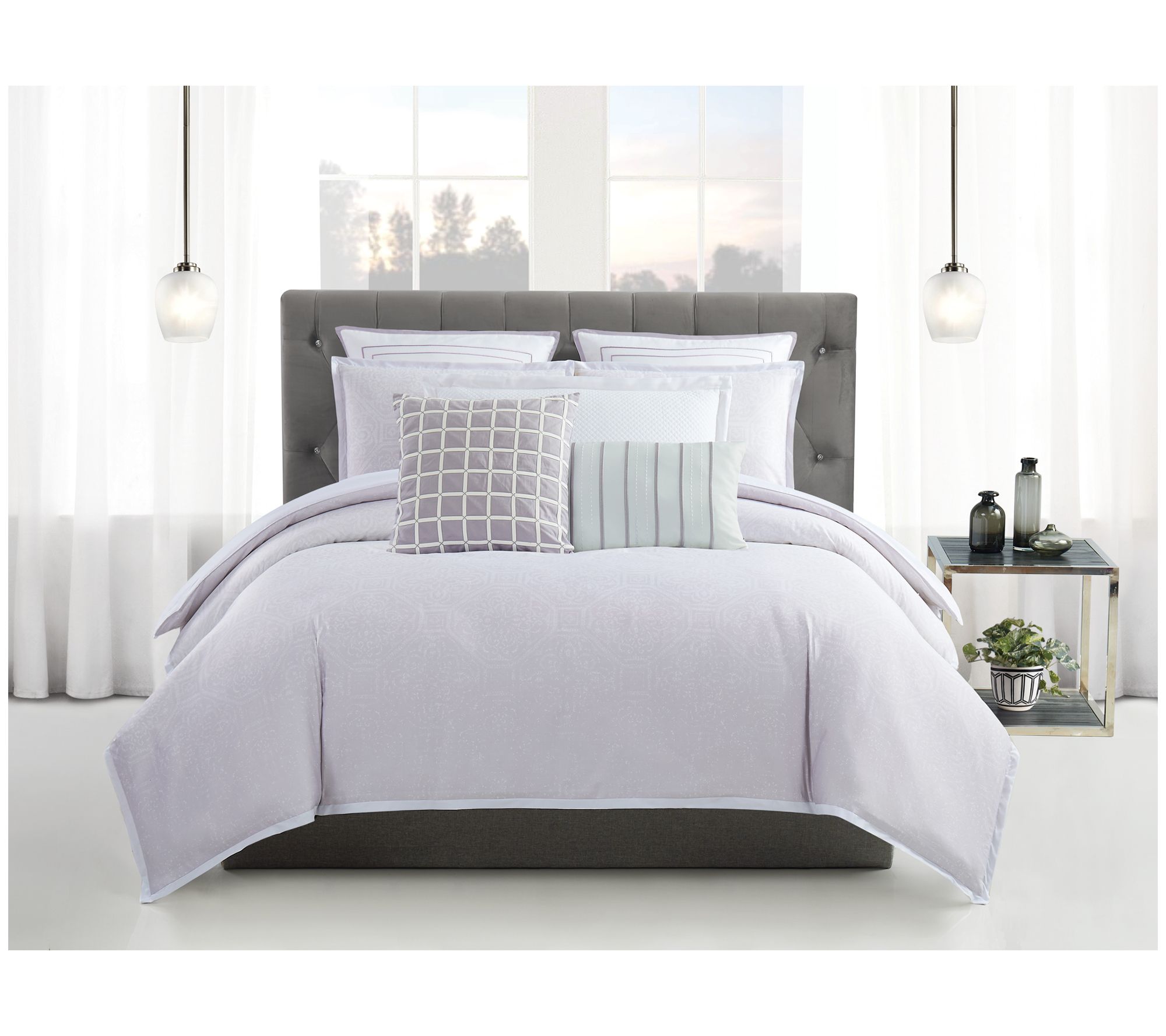 Charisma Essex King/California King 3-Piece Duvet Cover Set - QVC.com