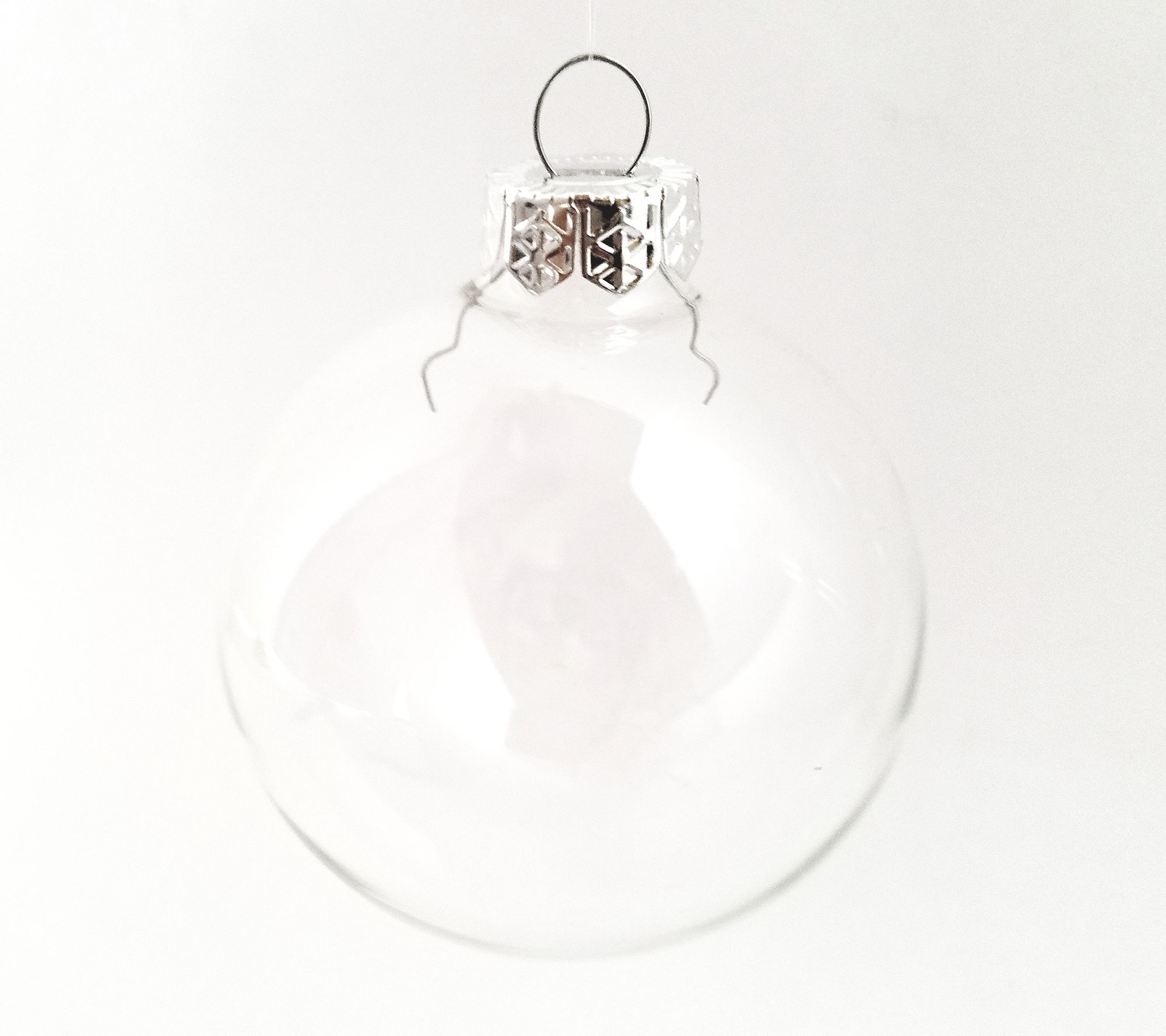 Whitehurst 12-Pc Set of 2.75" Glass Ornaments, Clear Finish