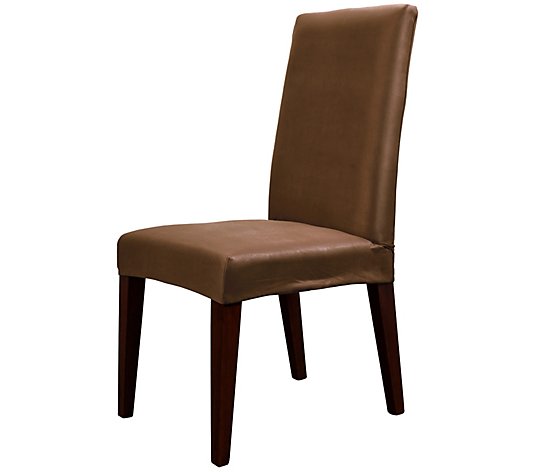Sure Fit Ultimate Stretch Suede Dining Chair Slipcover Qvc Com