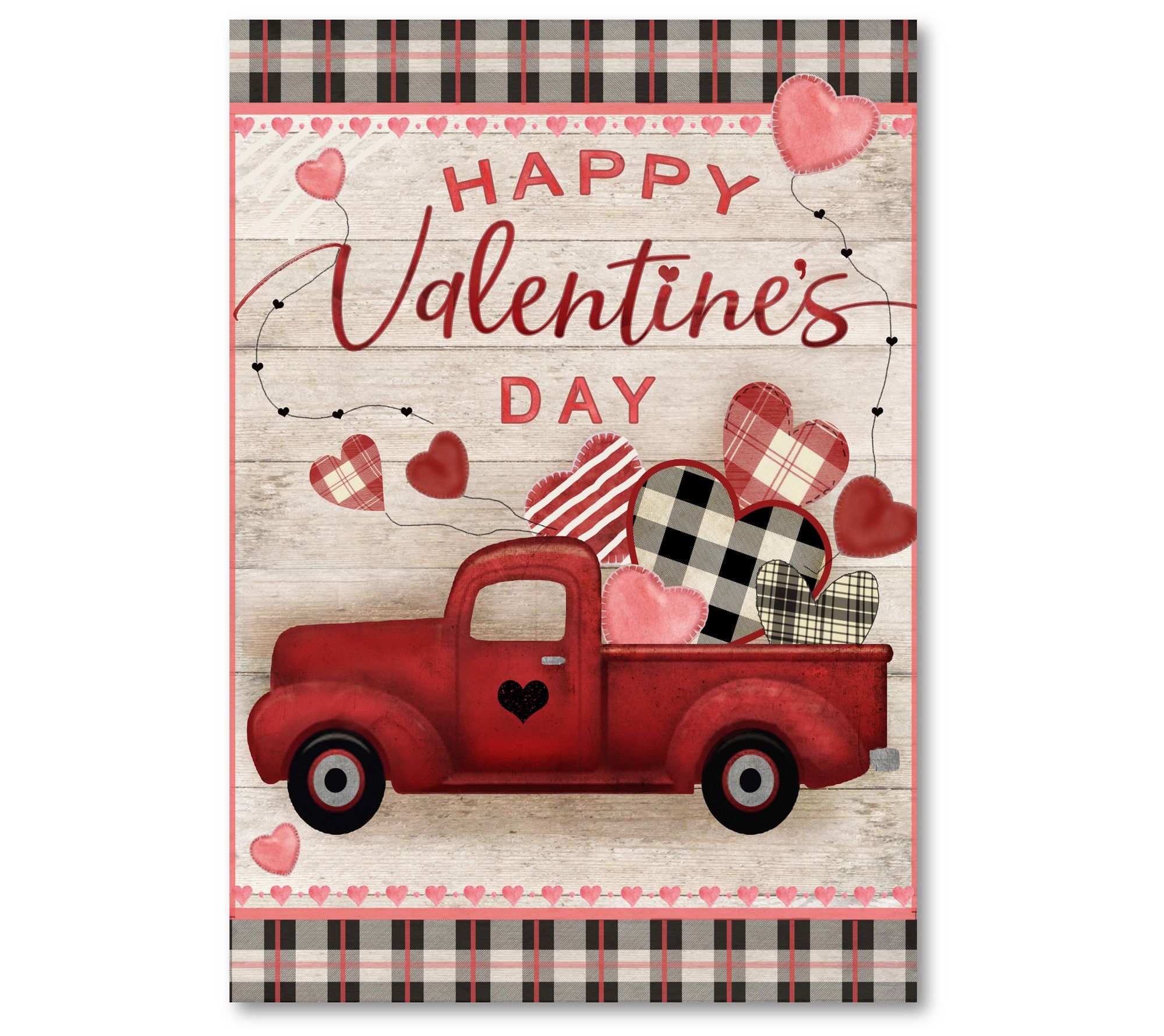  Courtside Market Truck Happy Valentines Day 16x20 Canvas