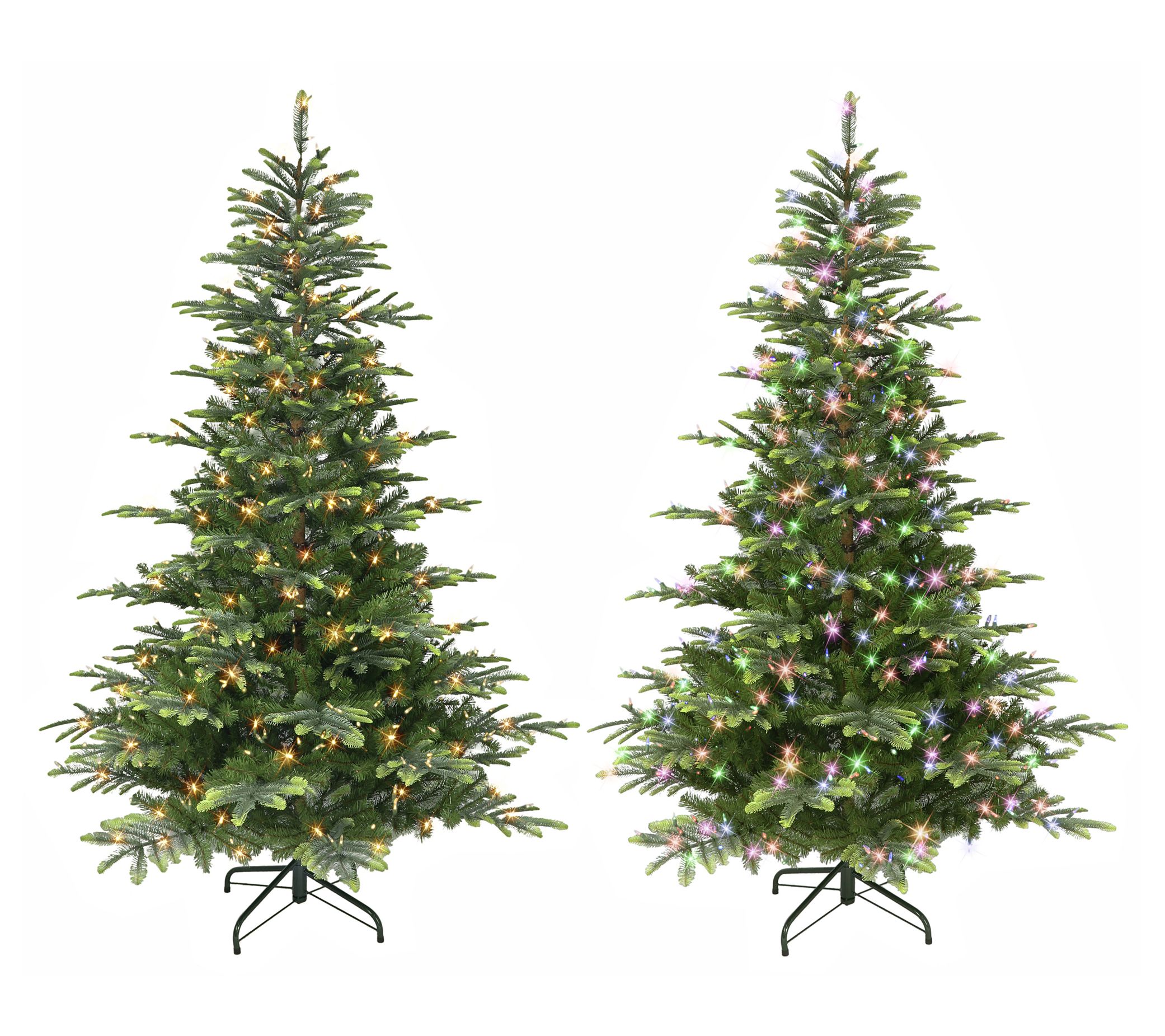 Puleo 7.5' Pre-lit Aspen Green Fir Tree