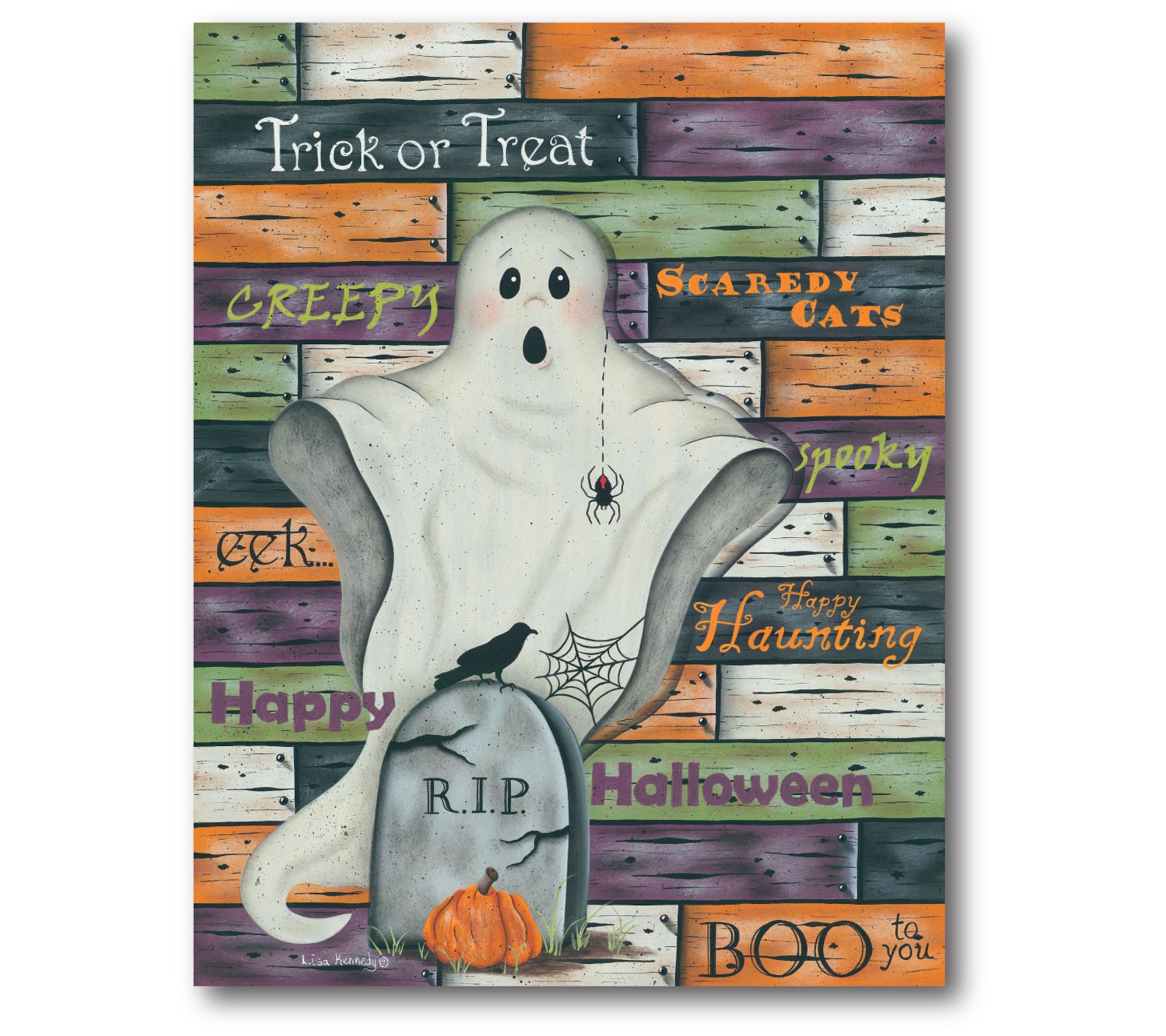 Courtside Market Trick-or-treat Haloween 16x20 Canvas Wall Art