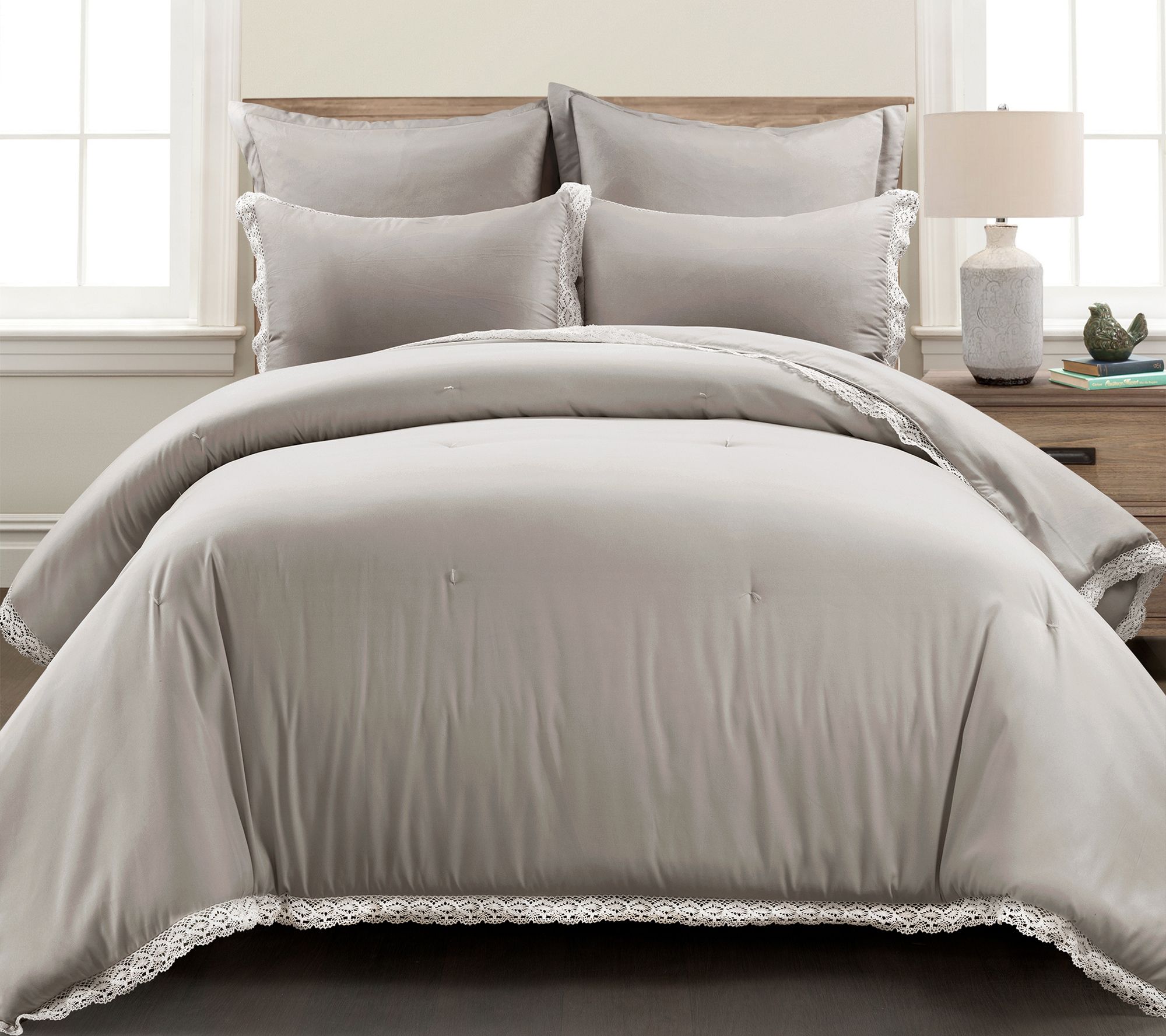 Avon 3 Piece Comforter Set, Lush Decor