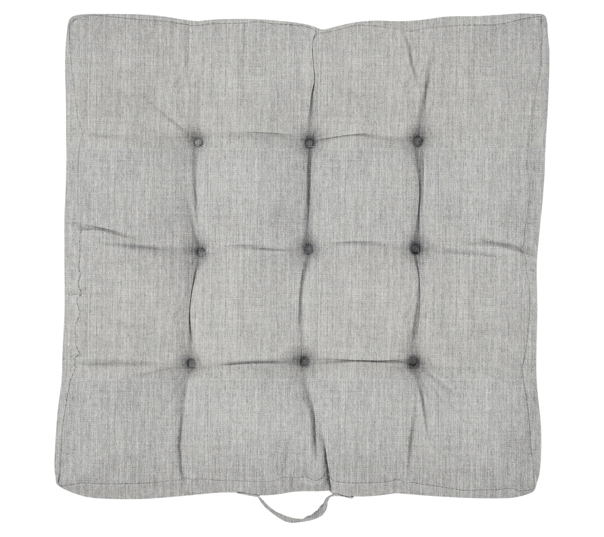 Sorra Home 24" Square Sunbrella Floor Pillow wi th Handle