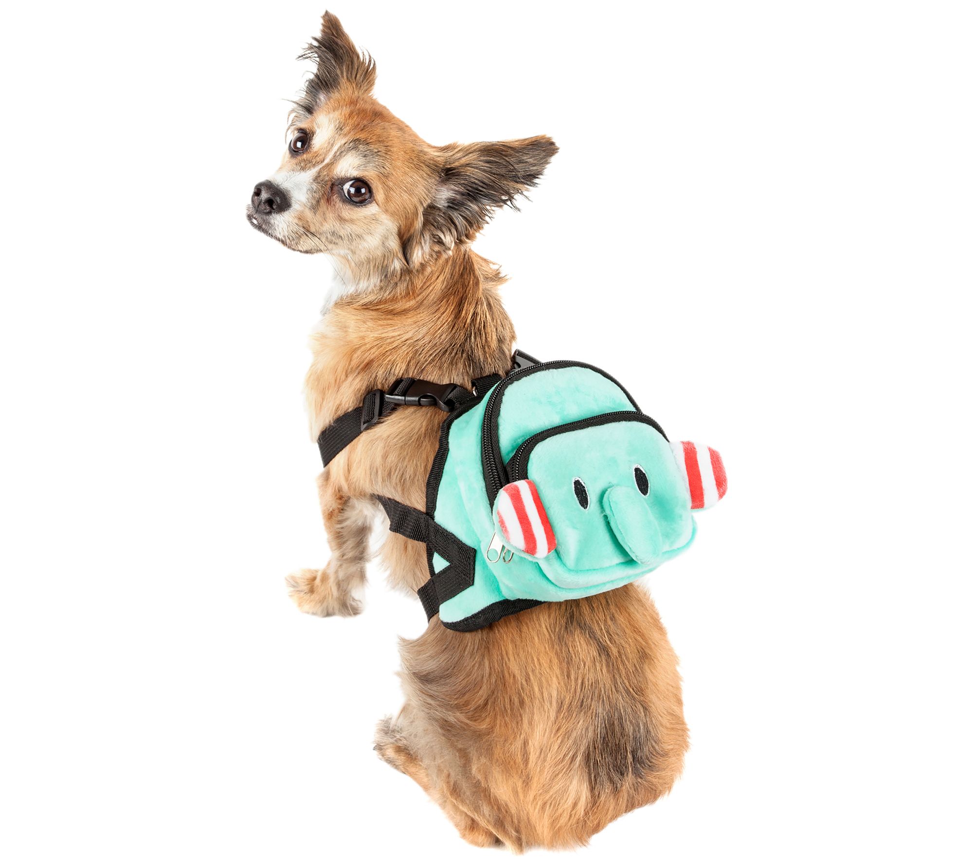 Pet Life Dumbone Compartmental Animated Dog Harness Backpack - QVC.com