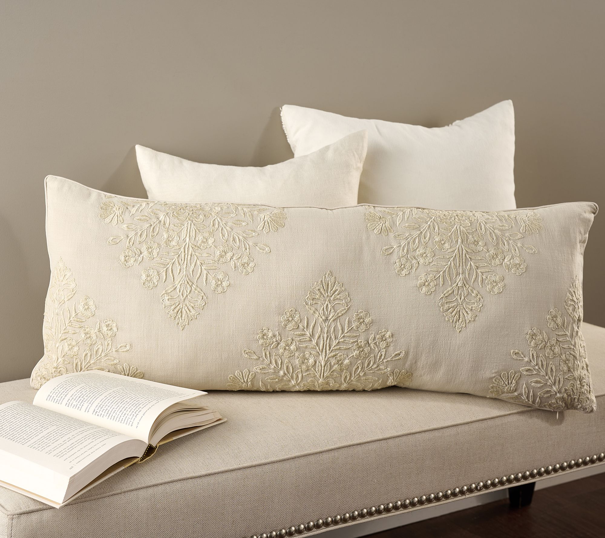Northern Nights Embroidered Decorative 14" x 36" Pillow