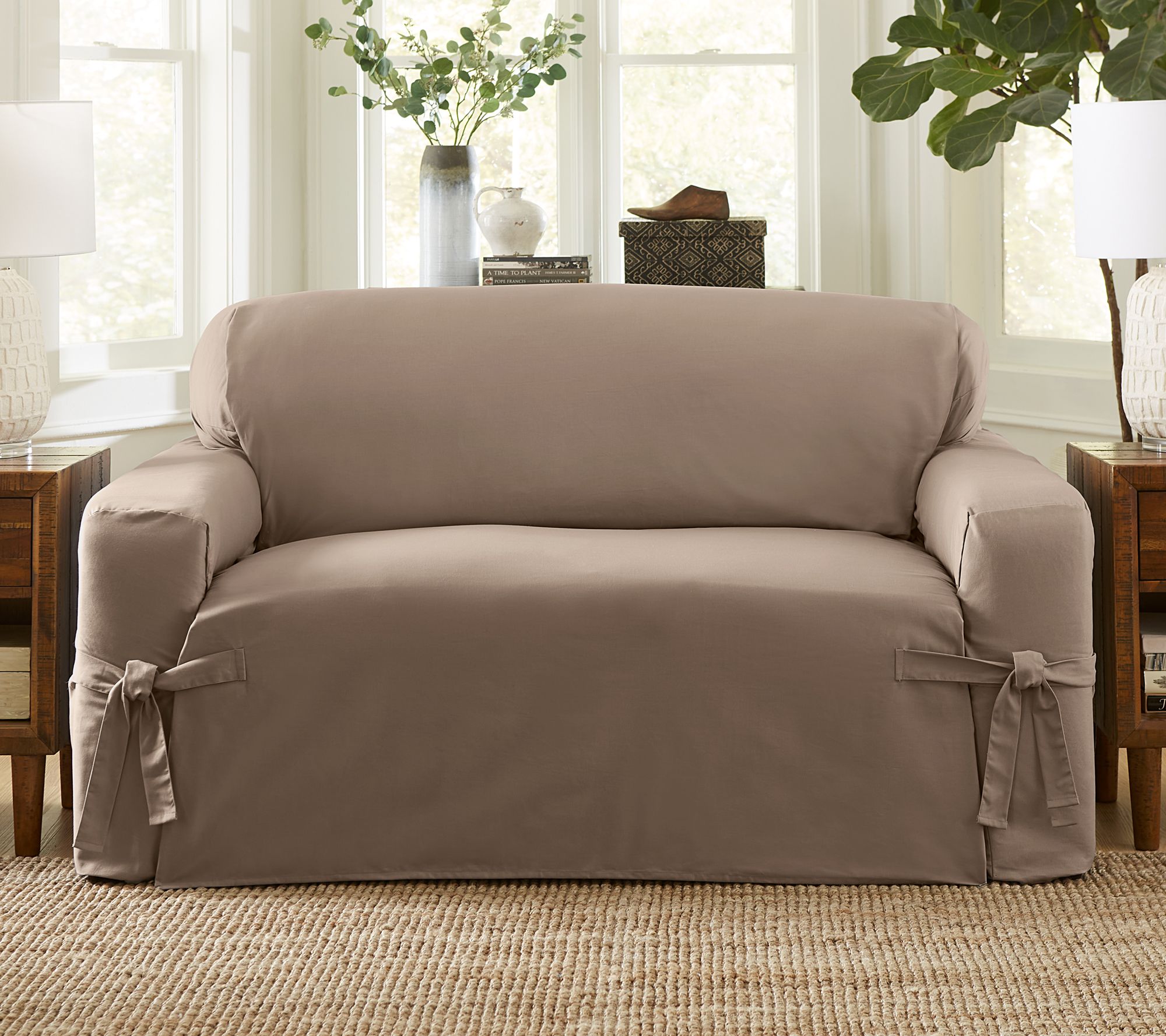 Surefit Woven Relaxed Furniture Slipcover - Love Seat