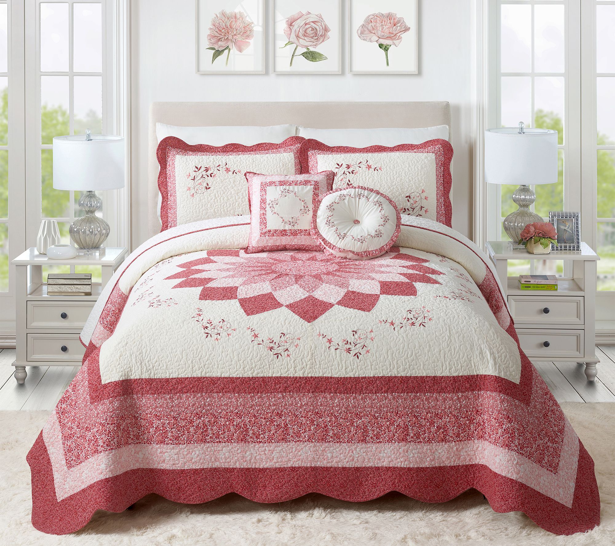 Modern Heirloom Caroline Embroidered Bedspread- King
