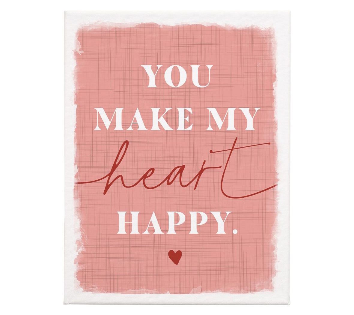 Sincere Surroundings 17" My Heart Happy WrappedCanvas