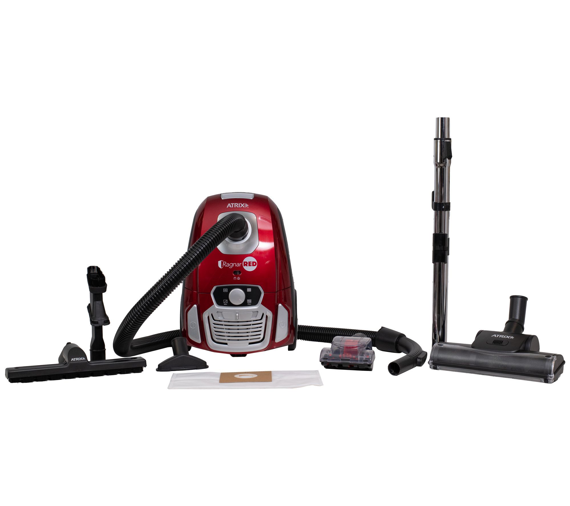 Atrix Ragnar Red Vacuum with HEPA Filtration