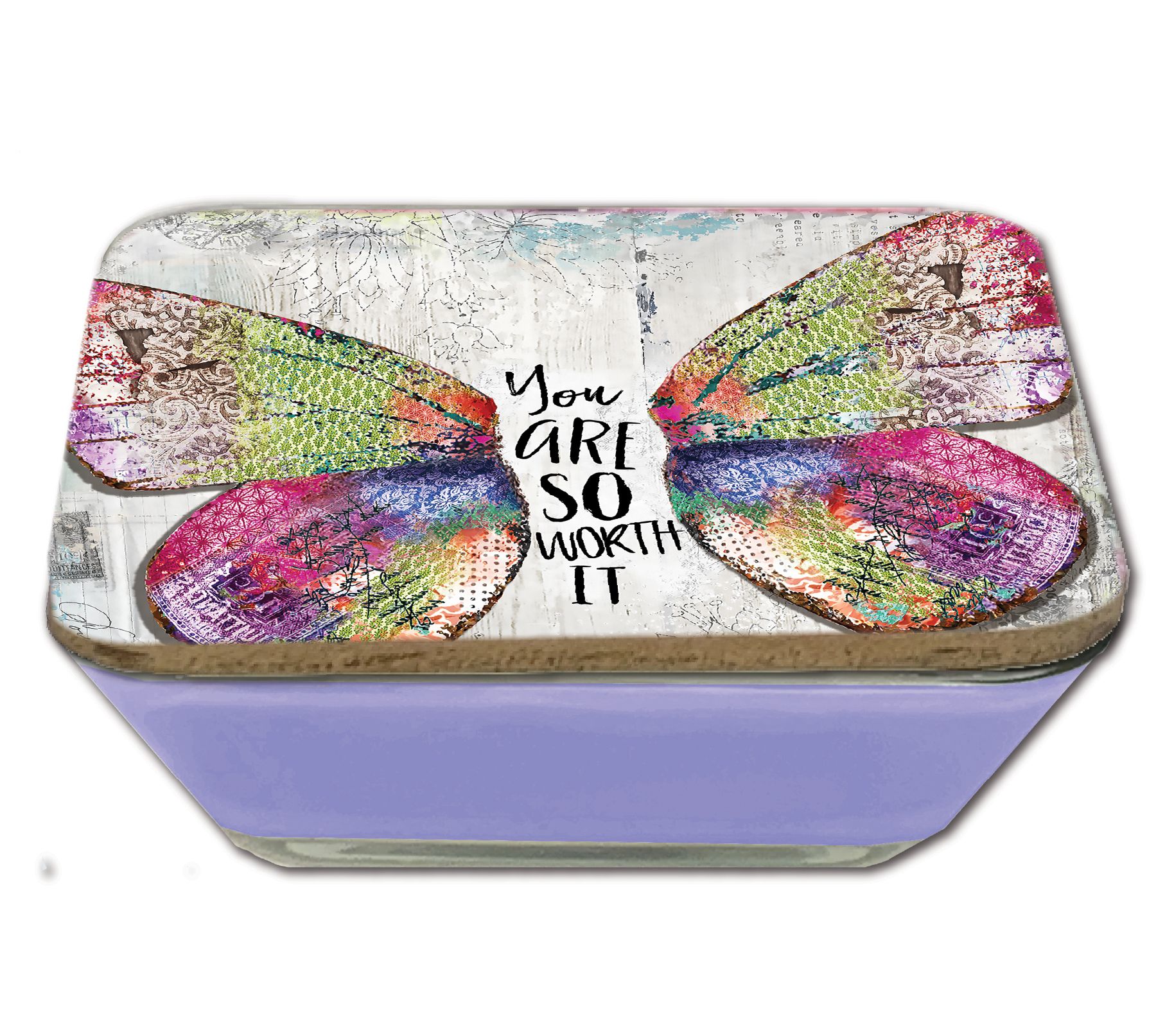 Courtside Market You Are So Worth It Soy Wax Candle & Artboard