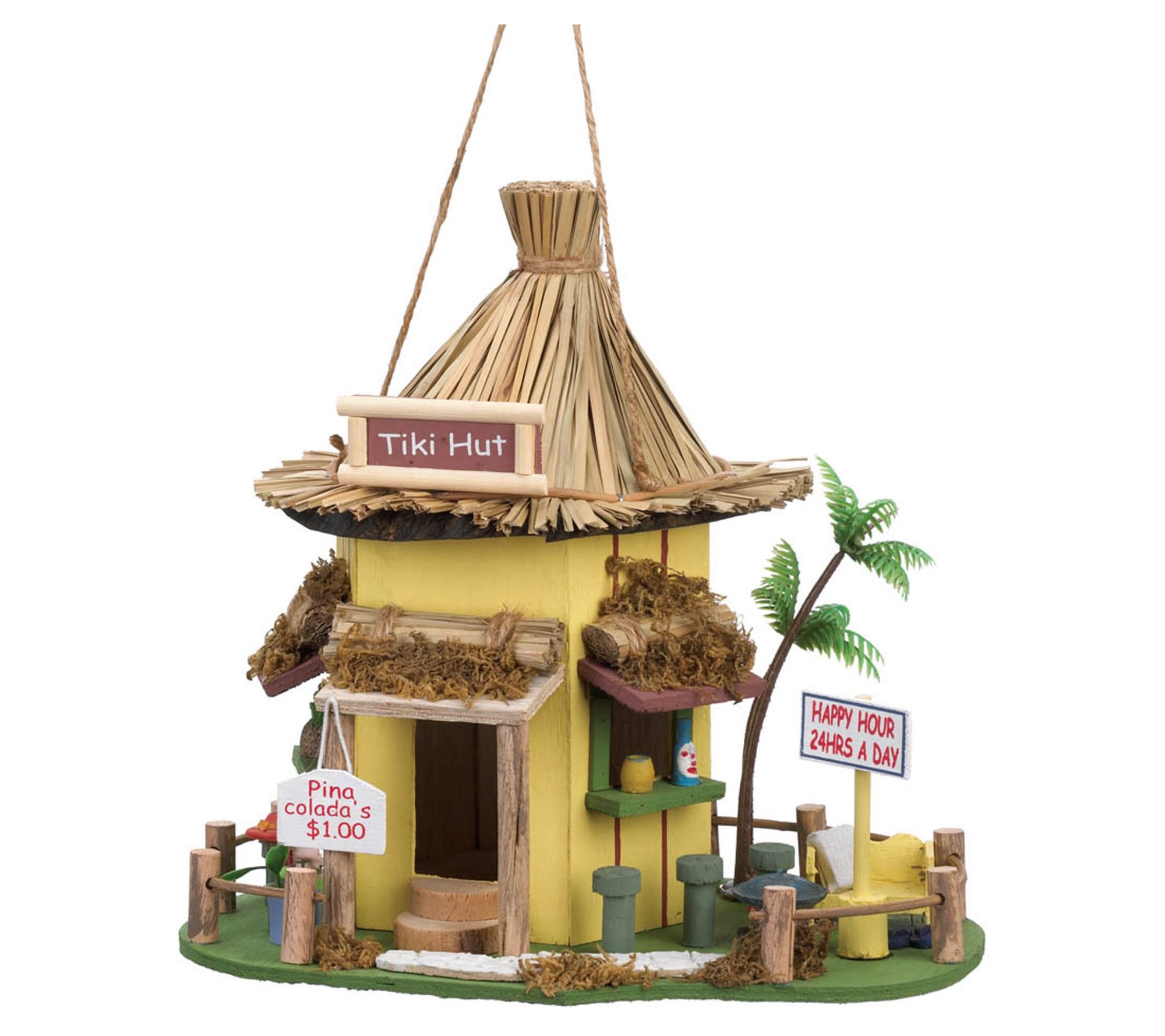 Zingz & Thingz Tiki Hut Birdhouse - QVC.com