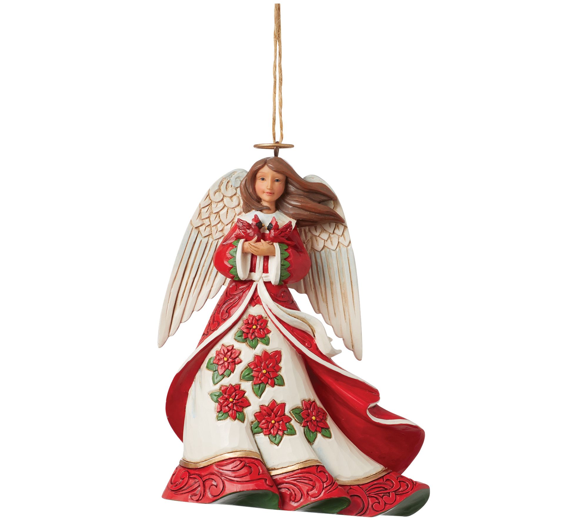 Jim Shore Angel with Cardinals Orn