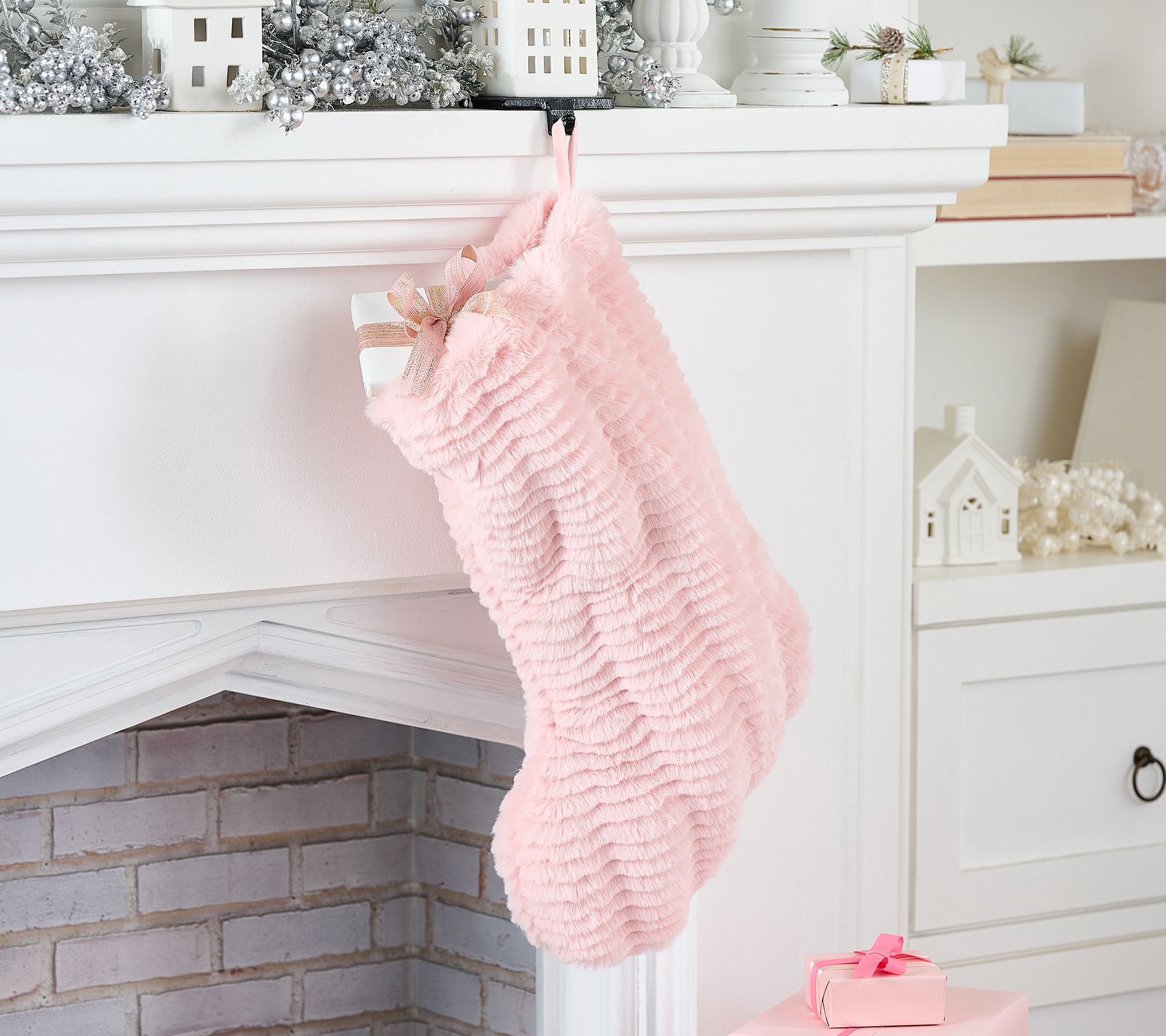 As Is BFF Collection Oversized Slouched Faux Fur Stocking