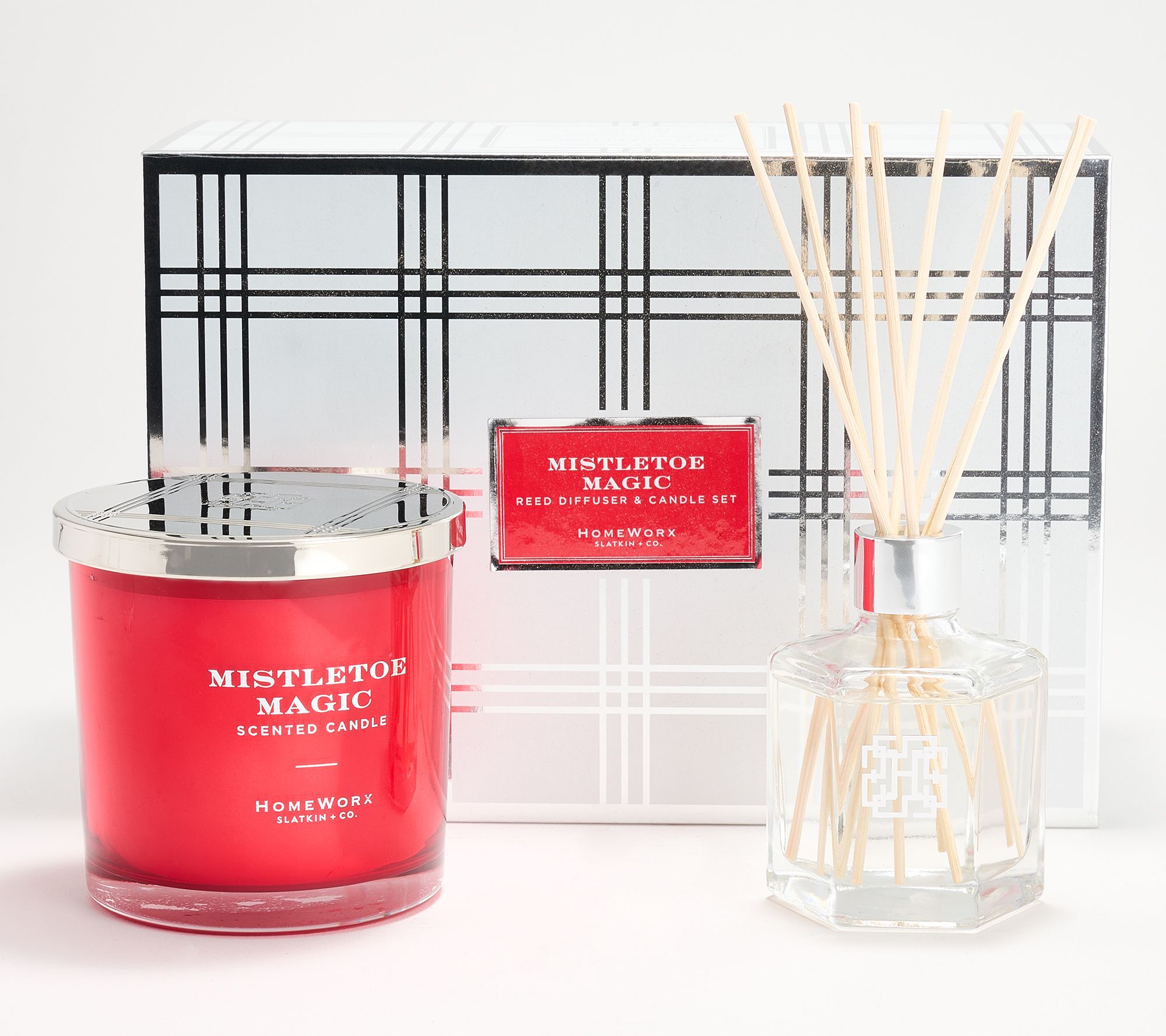 As Is HomeWorx by Slatkin & Co. Reed Diffuser 14oz Gift Set