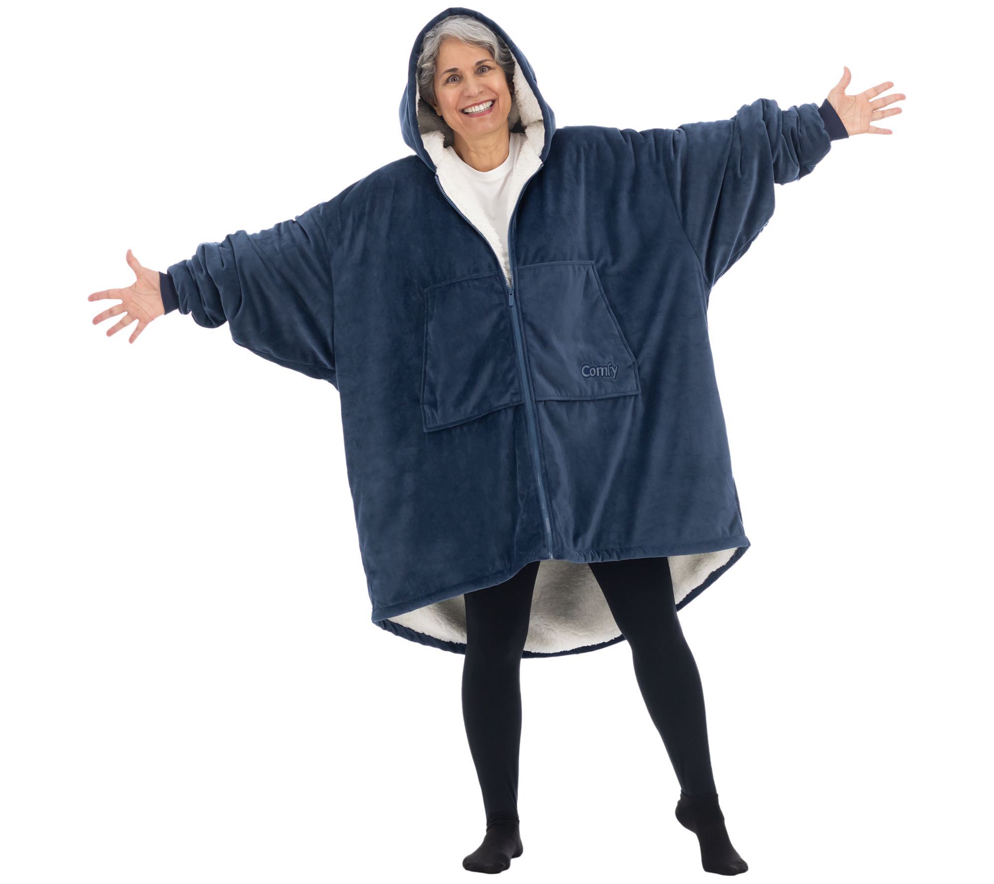 "As Is" The Comfy Original Full Zip Wearable Blanket