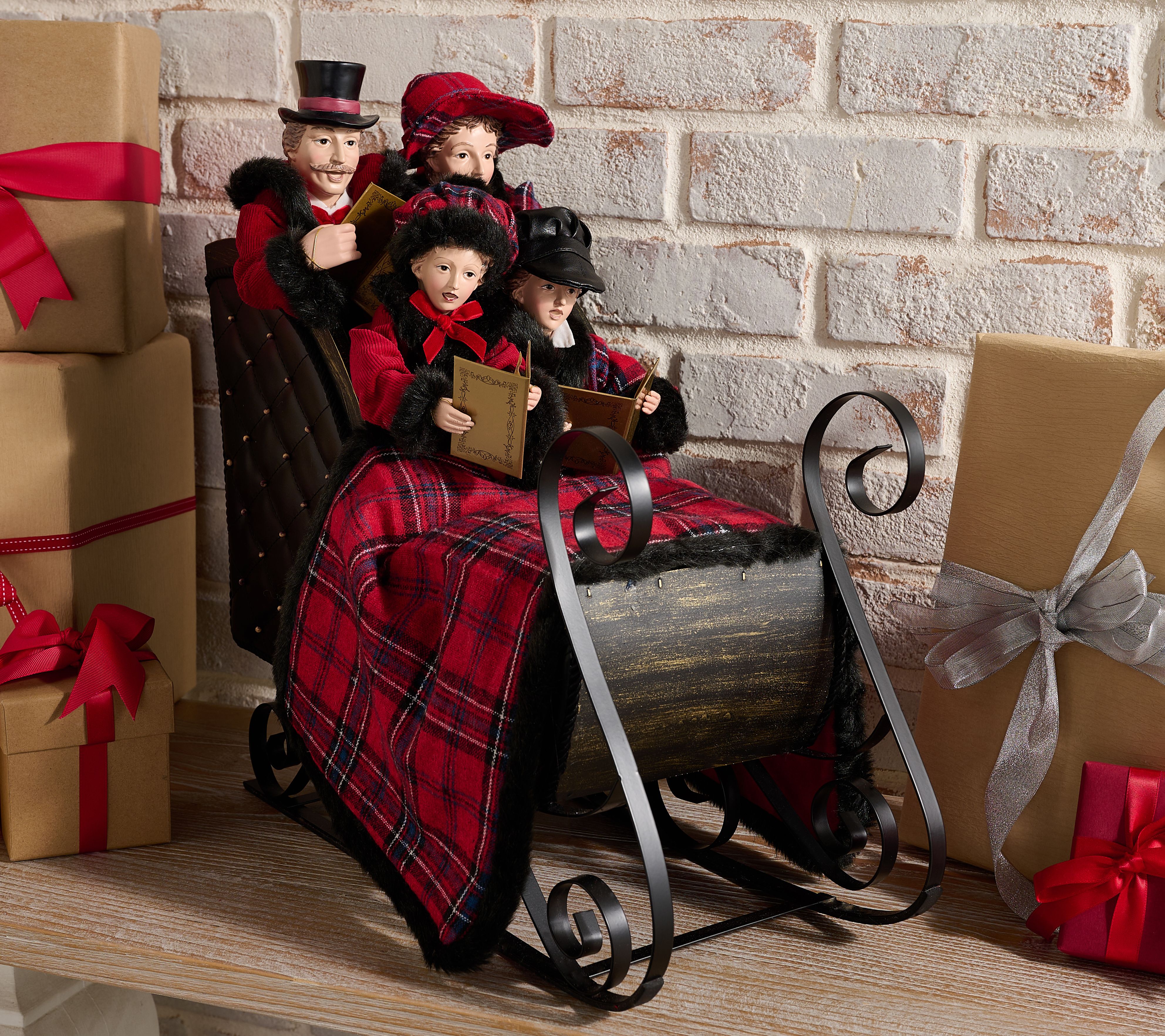 Dickens Family in Sleigh by Valerie