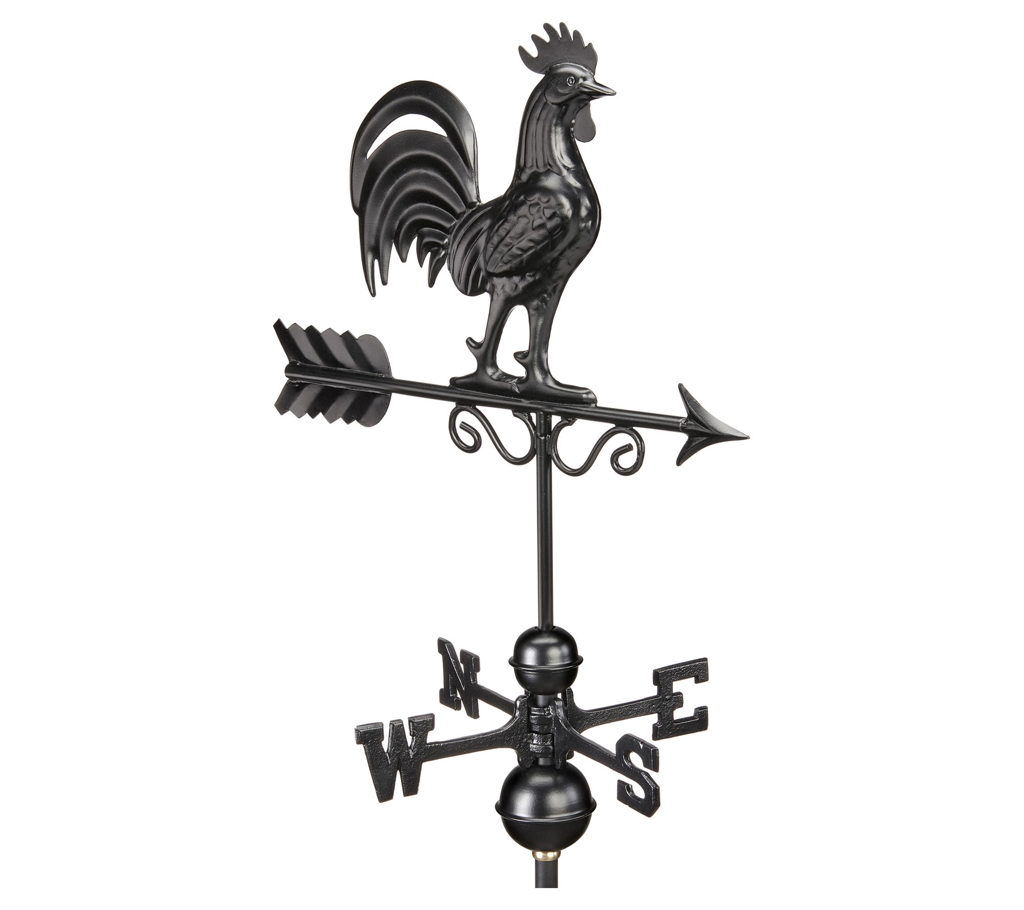 Bantam Rooster Weathervane - Black Finish by Good Directions