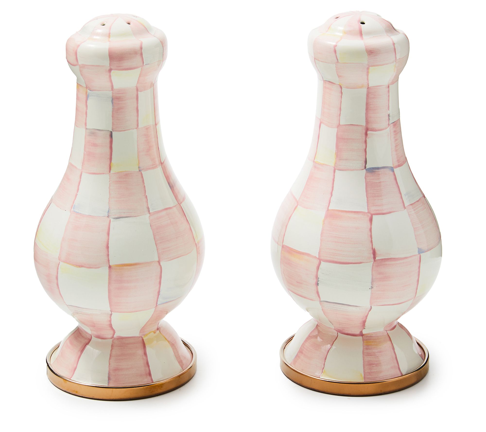 "As Is" Mackenzie- Childs Large Salt and Pepper Shakers