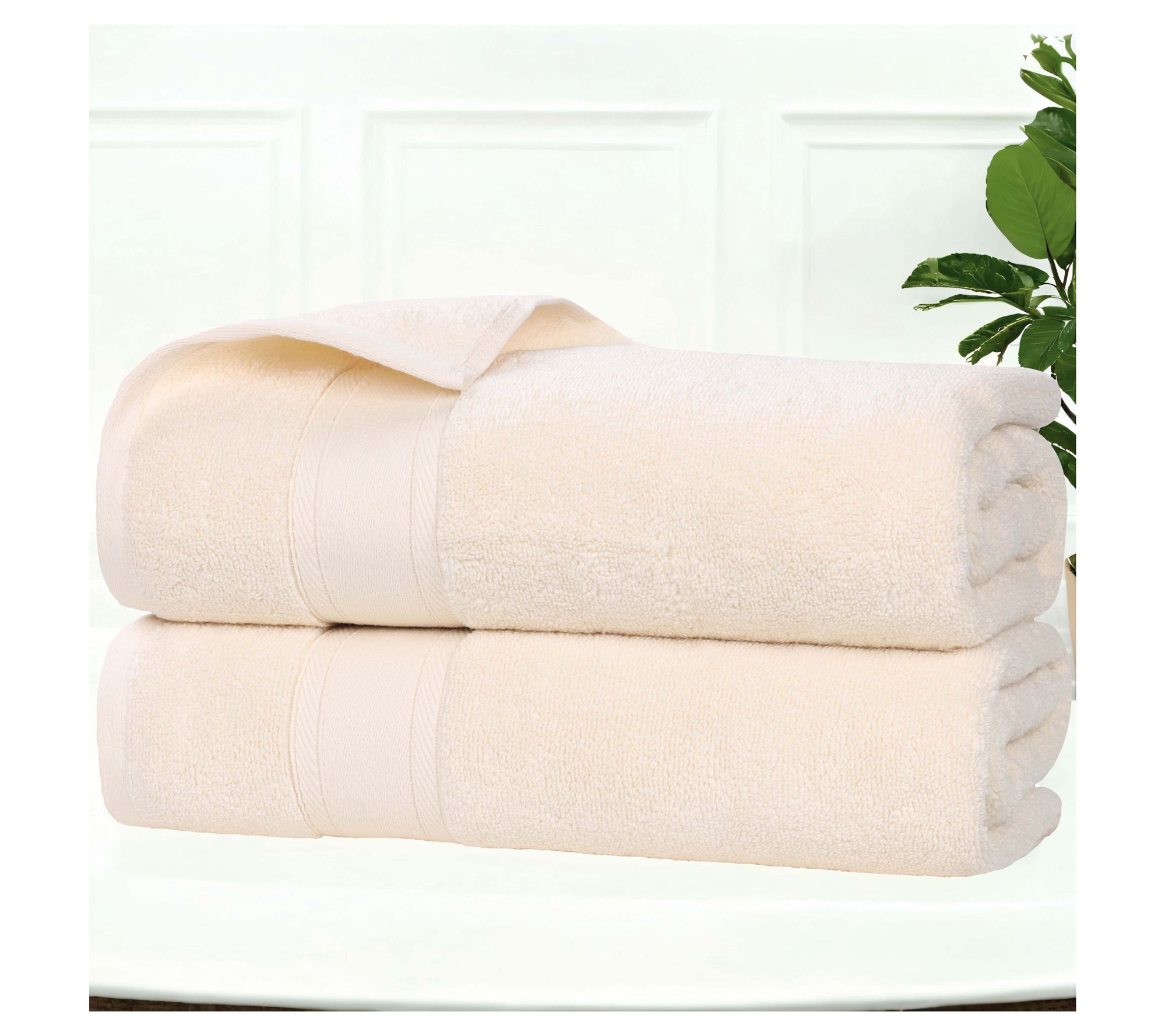 Superior 2 Piece Belmont Zero Twist Cotton SoftBath Towel Set