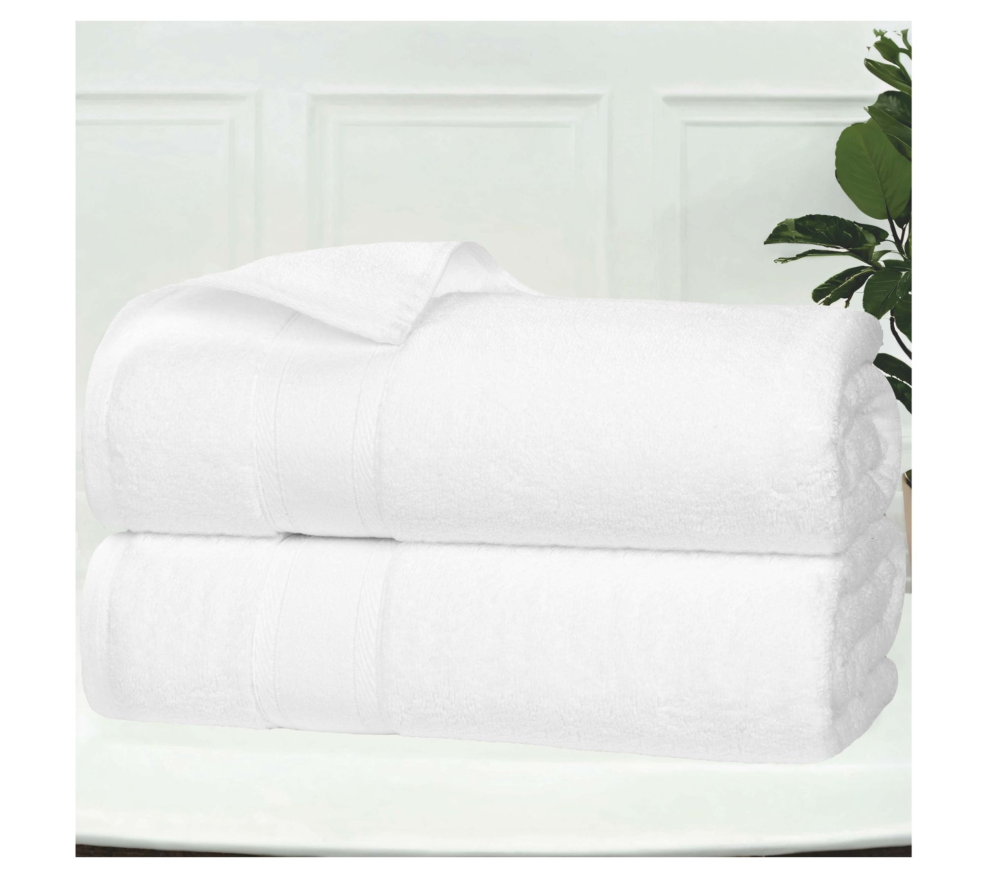 Superior 2 Piece Belmont Zero Twist Cotton SoftBath Towel Set