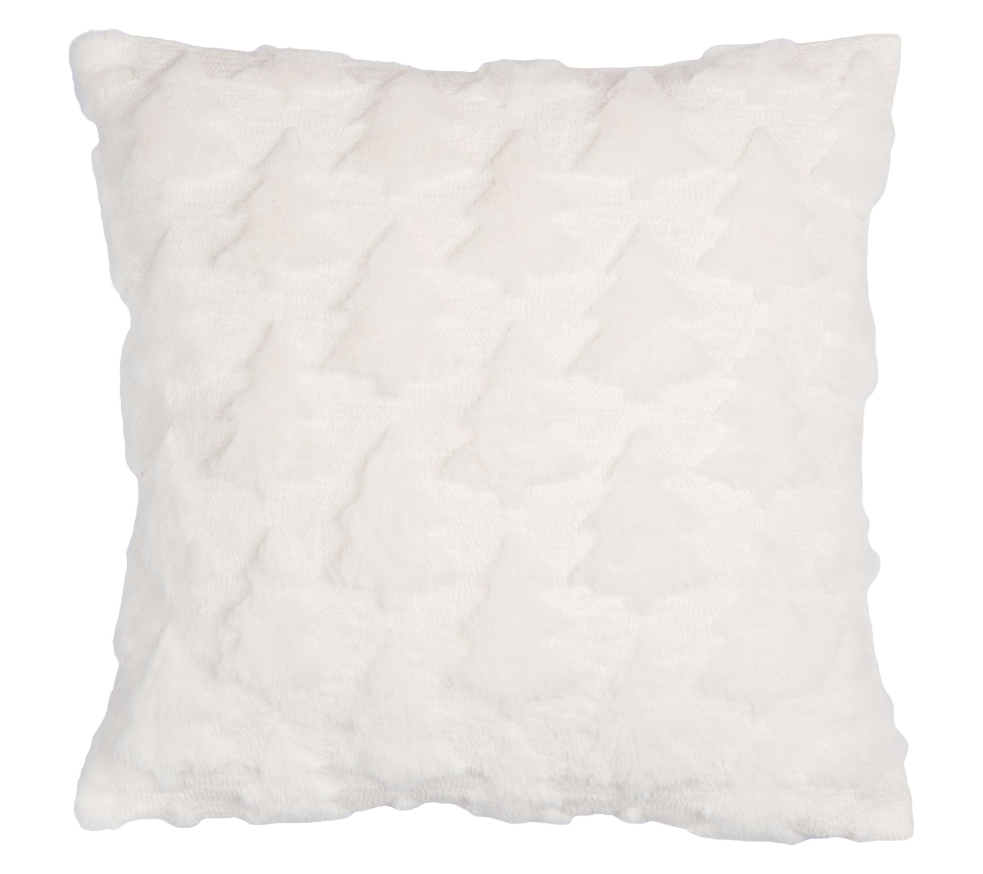 18" x 18" Frosted Tree Throw Pillow by Valerie