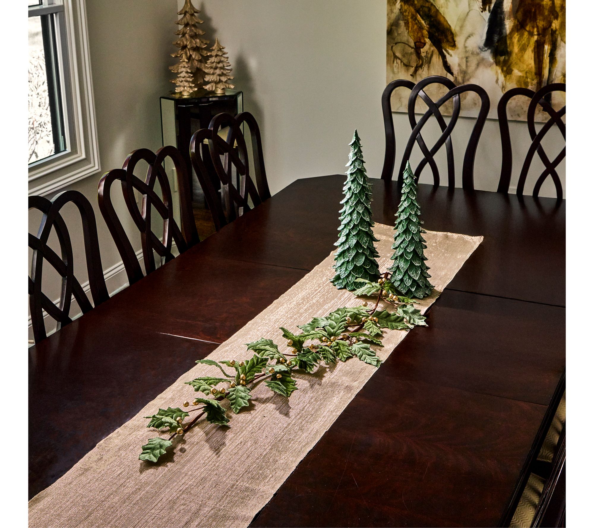 48" Garden Holiday Holly Garland by Valerie