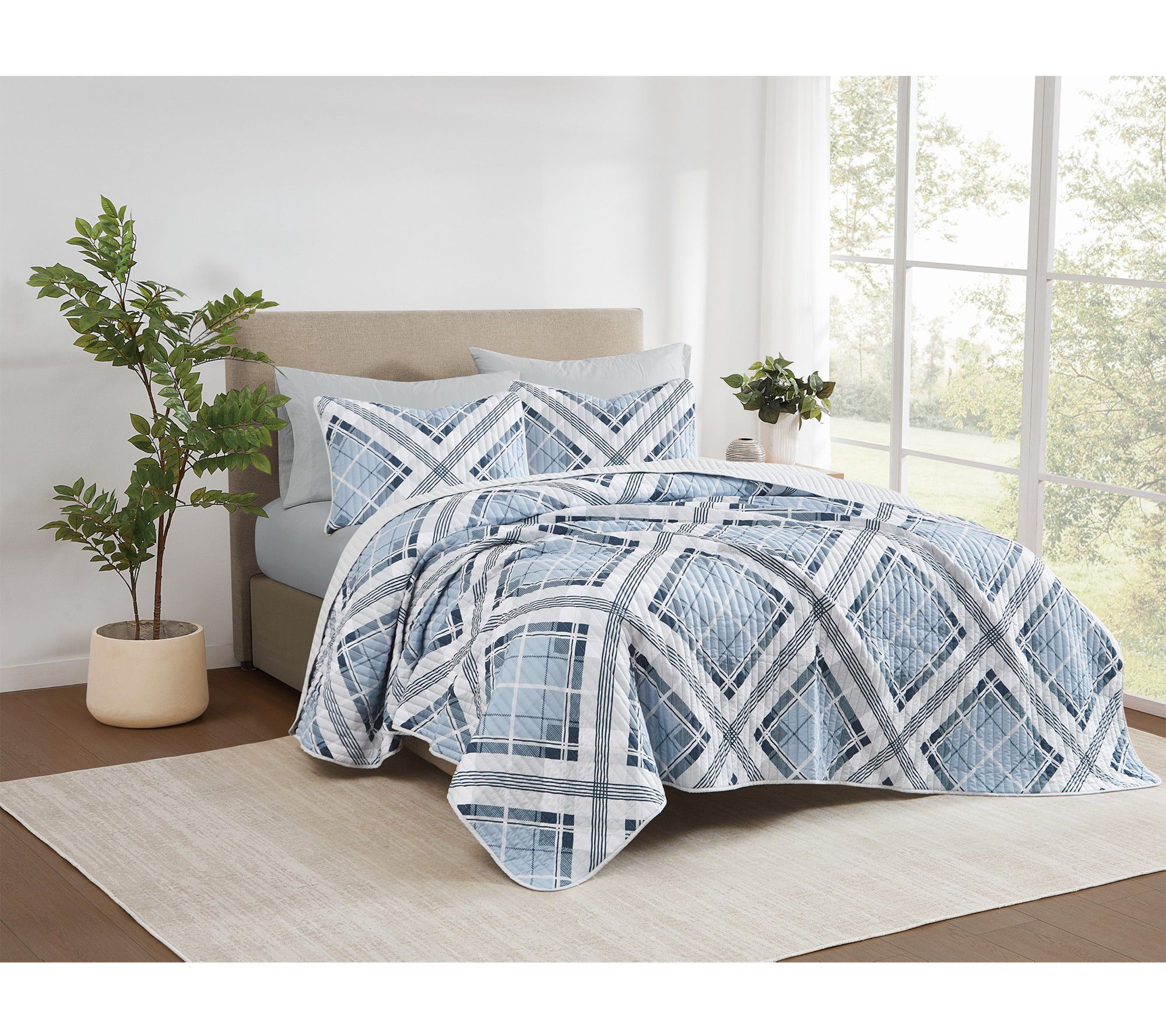Truly Soft Lars Plaid 3 Piece Full/Queen Quilt Set
