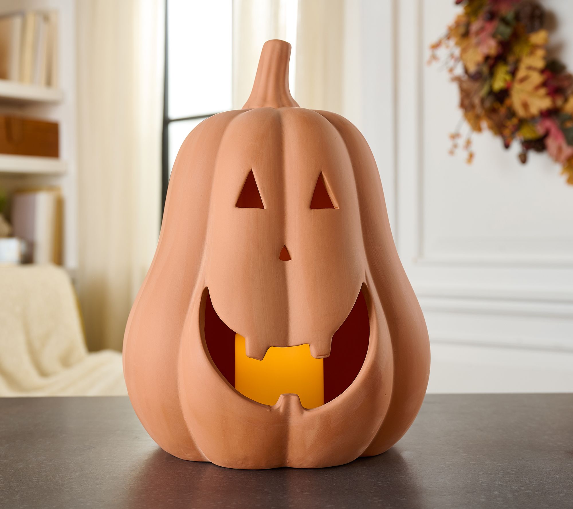 "As Is" Home Reflections 14" In/Outdoor Lit Jack-O-Lantern