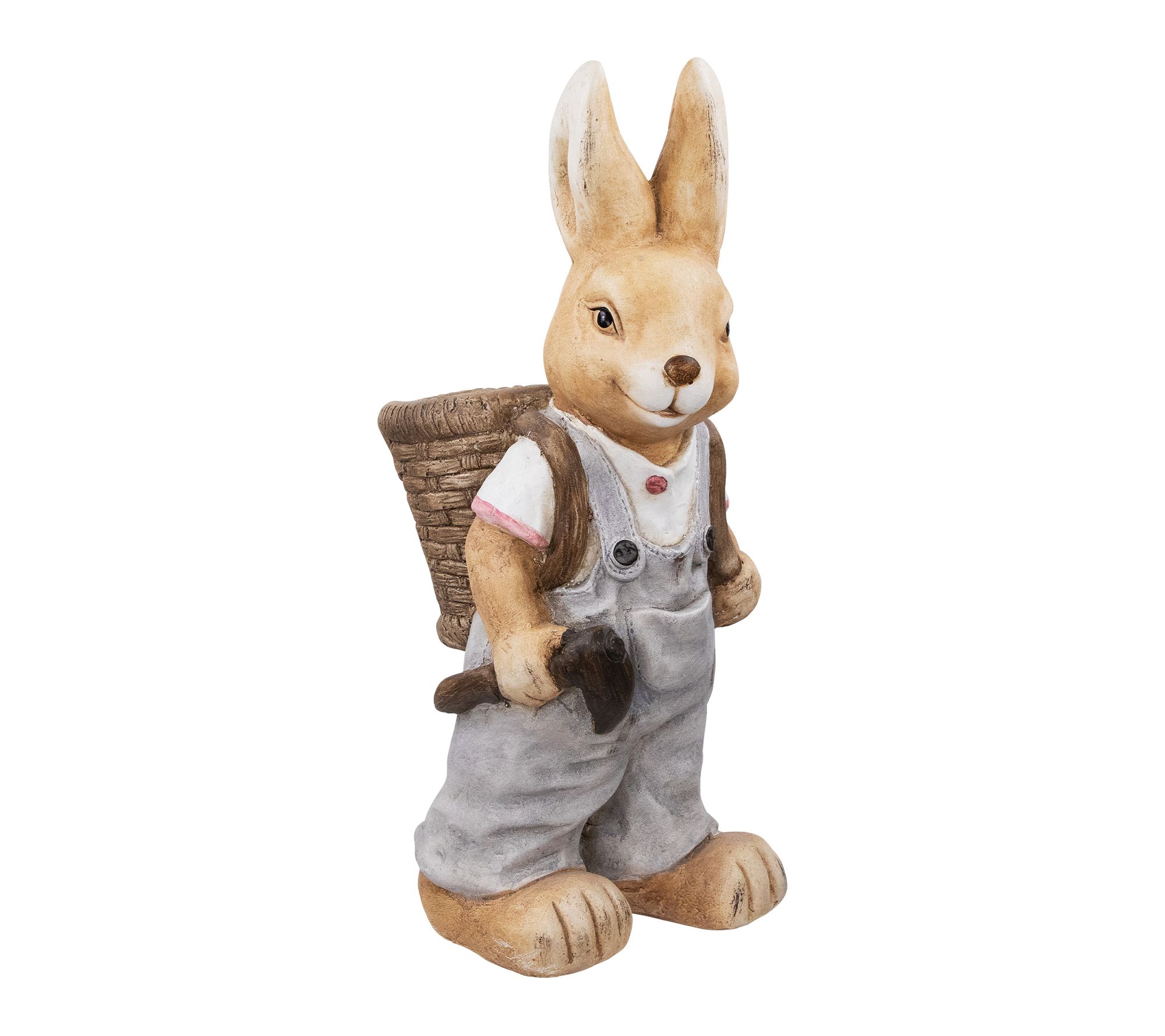 Northlight Boy Rabbit Outdoor Easter Garden Planter - 19.25"