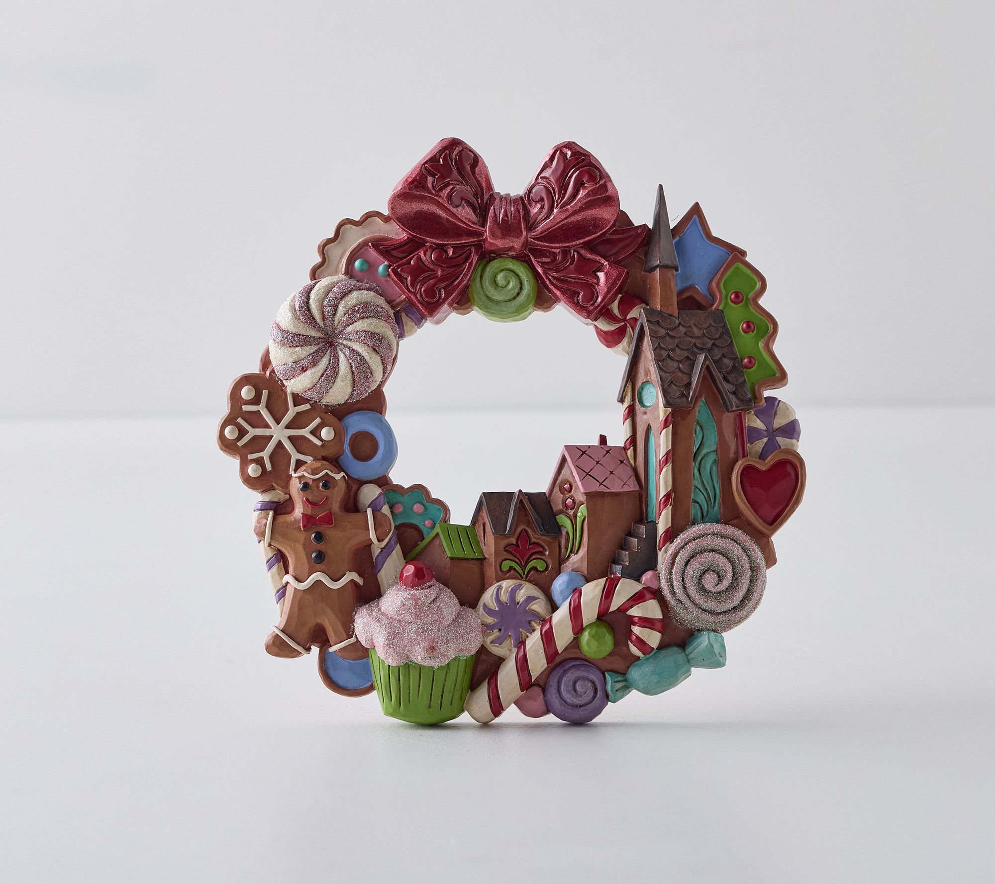 Jim Shore Heartwood Creek Gingerbread Christmas Wreath